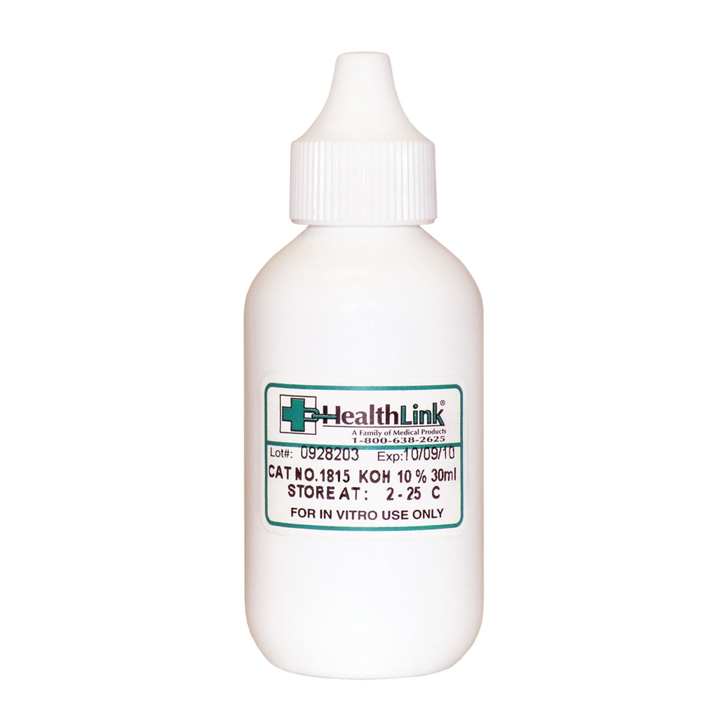 EDM3 STAINS AND REAGENTS KOH 10%, Dropper Bottle, 30mL (HAZMAT Fees Apply, cannot ship via Air or to AK, GU, HI, MP, PR, VI)