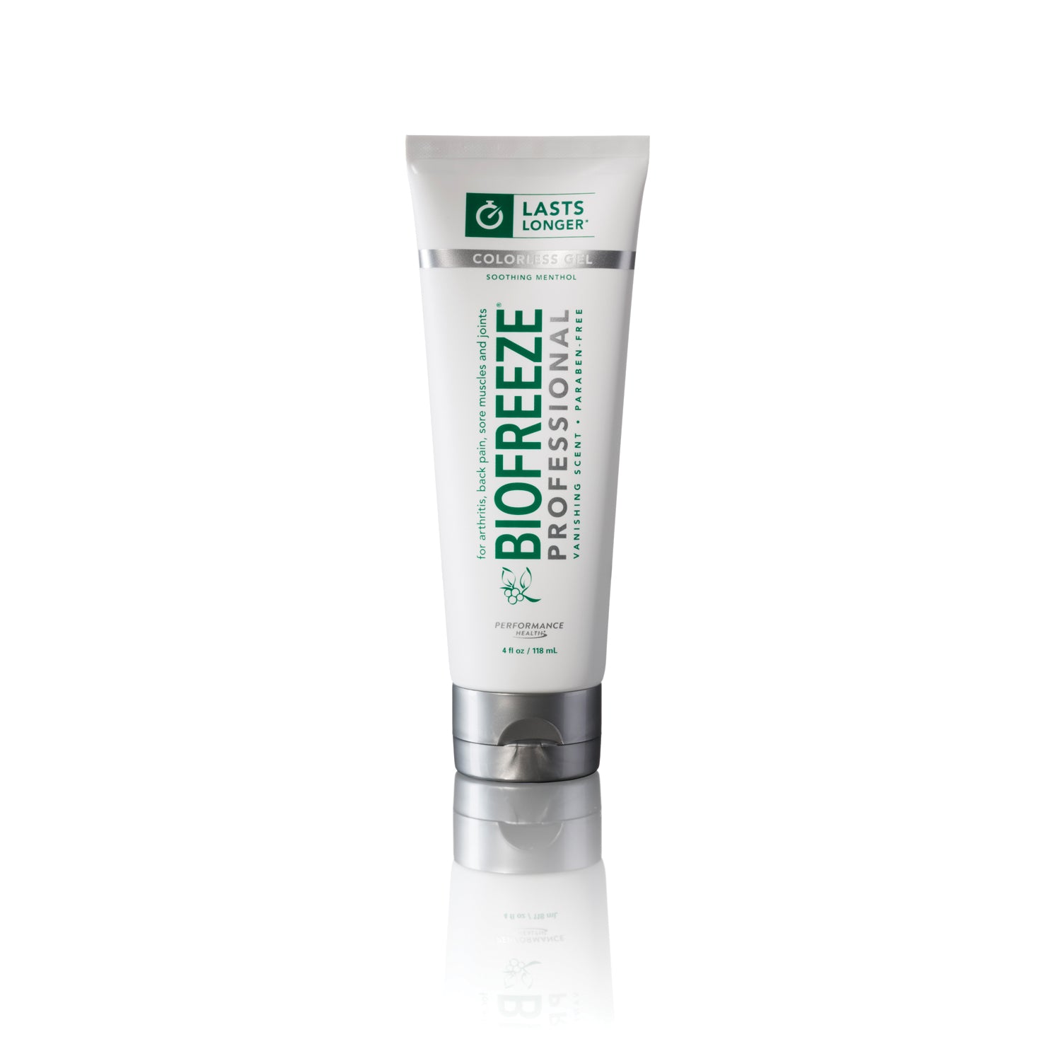 RB HEALTH BIOFREEZE® PROFESSIONAL TOPICAL PAIN RELIEVER Biofreeze® Professional, 4 oz Tube, Colorless, 12/bx