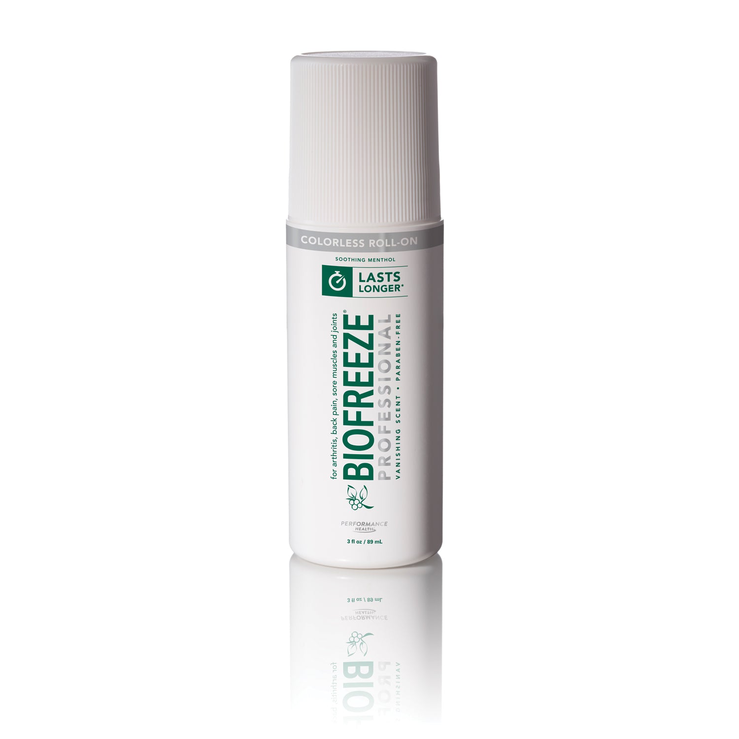RB HEALTH TOPICAL PAIN RELIEVER Biofreeze® Professional, 3 oz Roll-On, Colorless, 12/bx (HAZMAT Fees Apply, cannot ship via Air or to AK, GU, HI, MP, PR, VI)