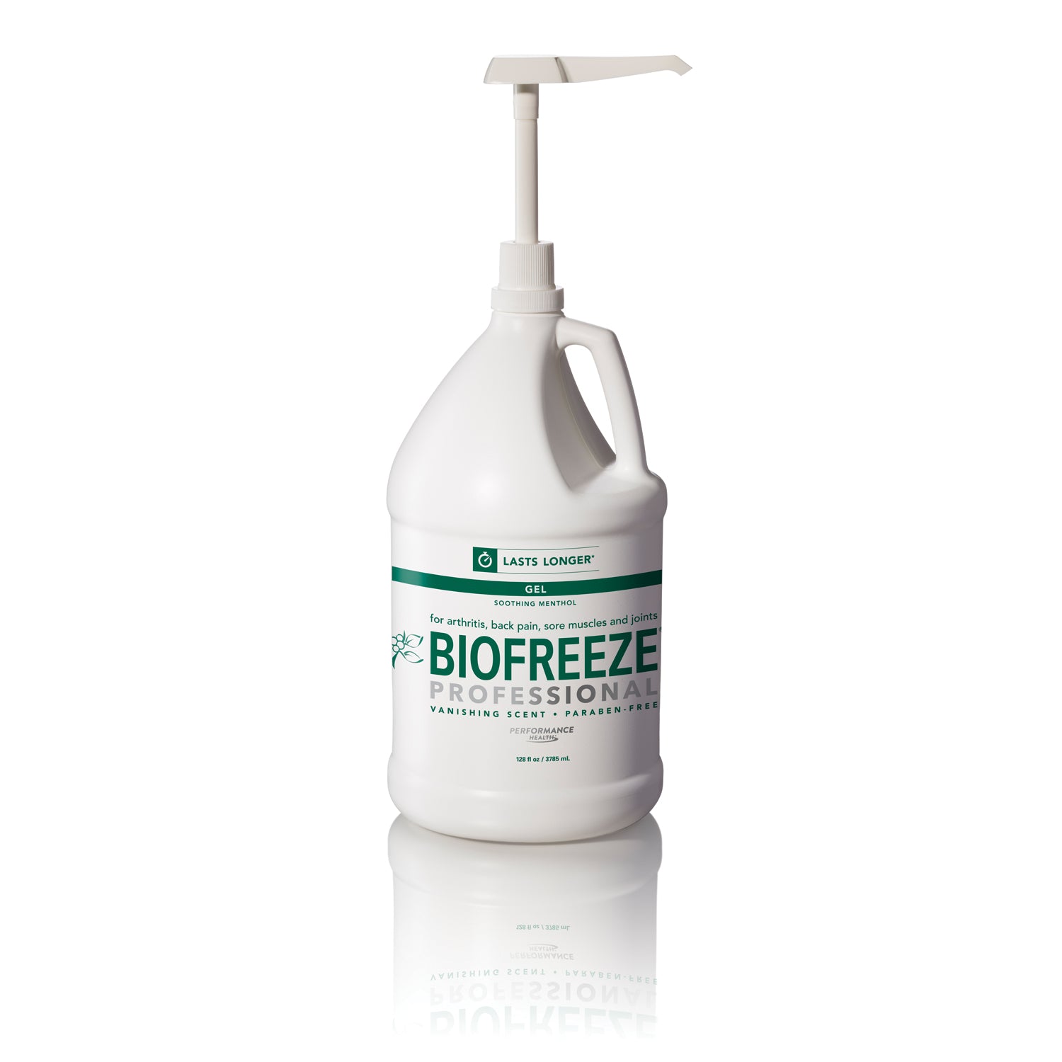 RB HEALTH TOPICAL PAIN RELIEVER Biofreeze® Professional, 1 Gal Gel, Green, 4/cs (HAZMAT Fees Apply, cannot ship via Air or to AK, GU, HI, MP, PR, VI)