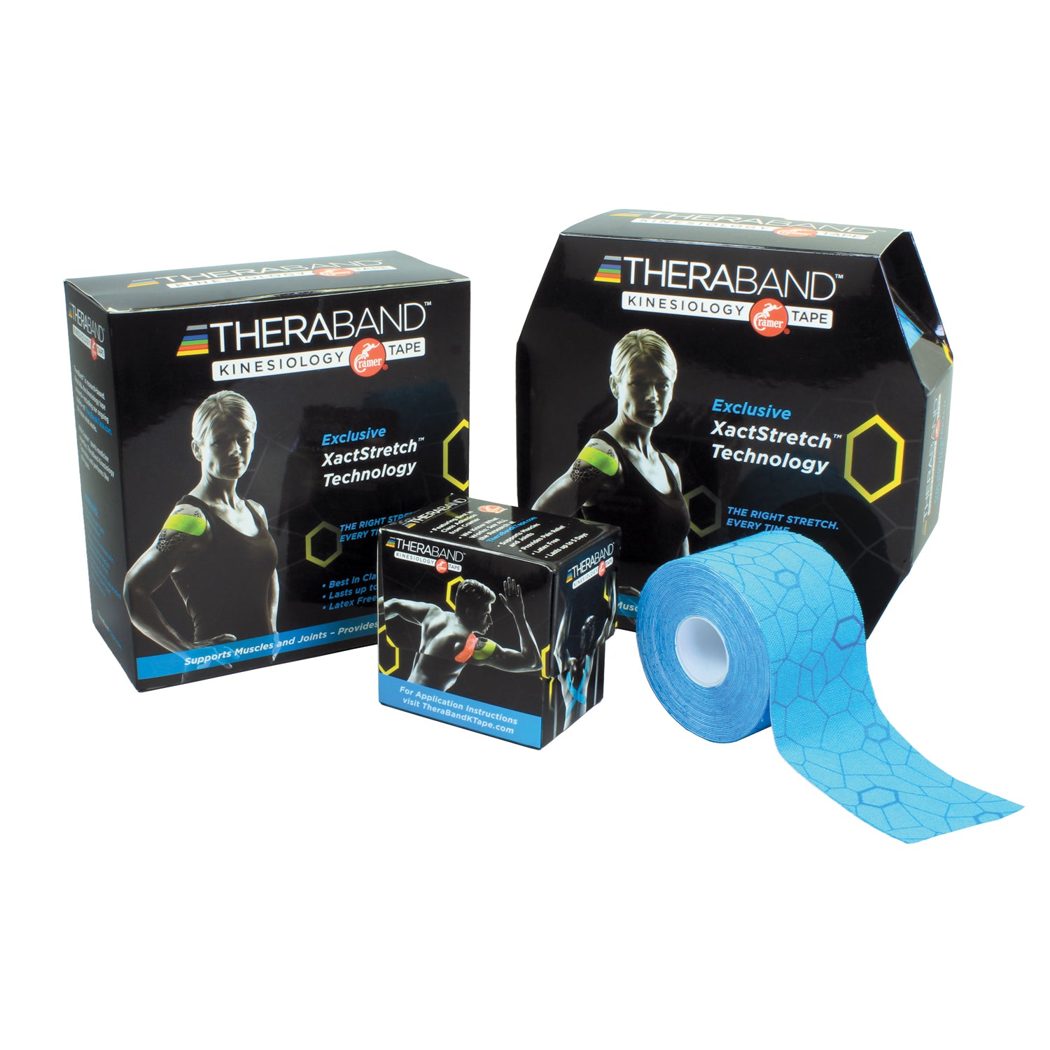 PERFORMANCE HEALTH KINESIOLOGY TAPE Kinesiology Tape, Standard Continuous Roll, Dispenser Box, 2" x 16.4ft, Black/ Gray Print, Latex-Free, 24/cs