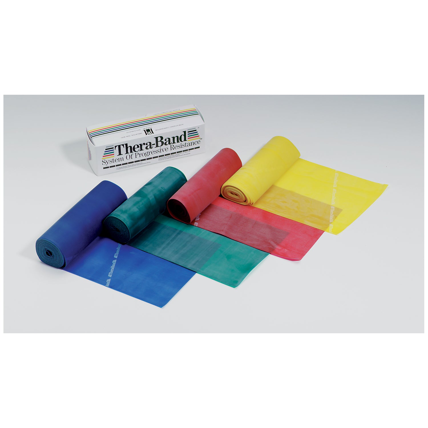 PERFORMANCE HEALTH PROFESSIONAL RESISTANCE BANDS Resistance Band, Tan/ X-Thin, 6 Yd Dispenser Box, 24 ea/cs