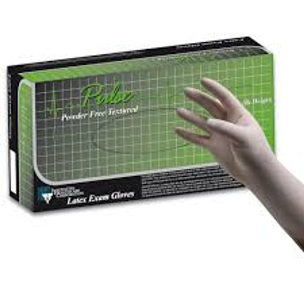 INNOVATIVE PULSE® LATEX POWDER-FREE EXAM GLOVES Gloves, Exam, Large, Latex, Non-Sterile, PF, Textured, Online Chlorination, 100/bx, 10 bx/cs
