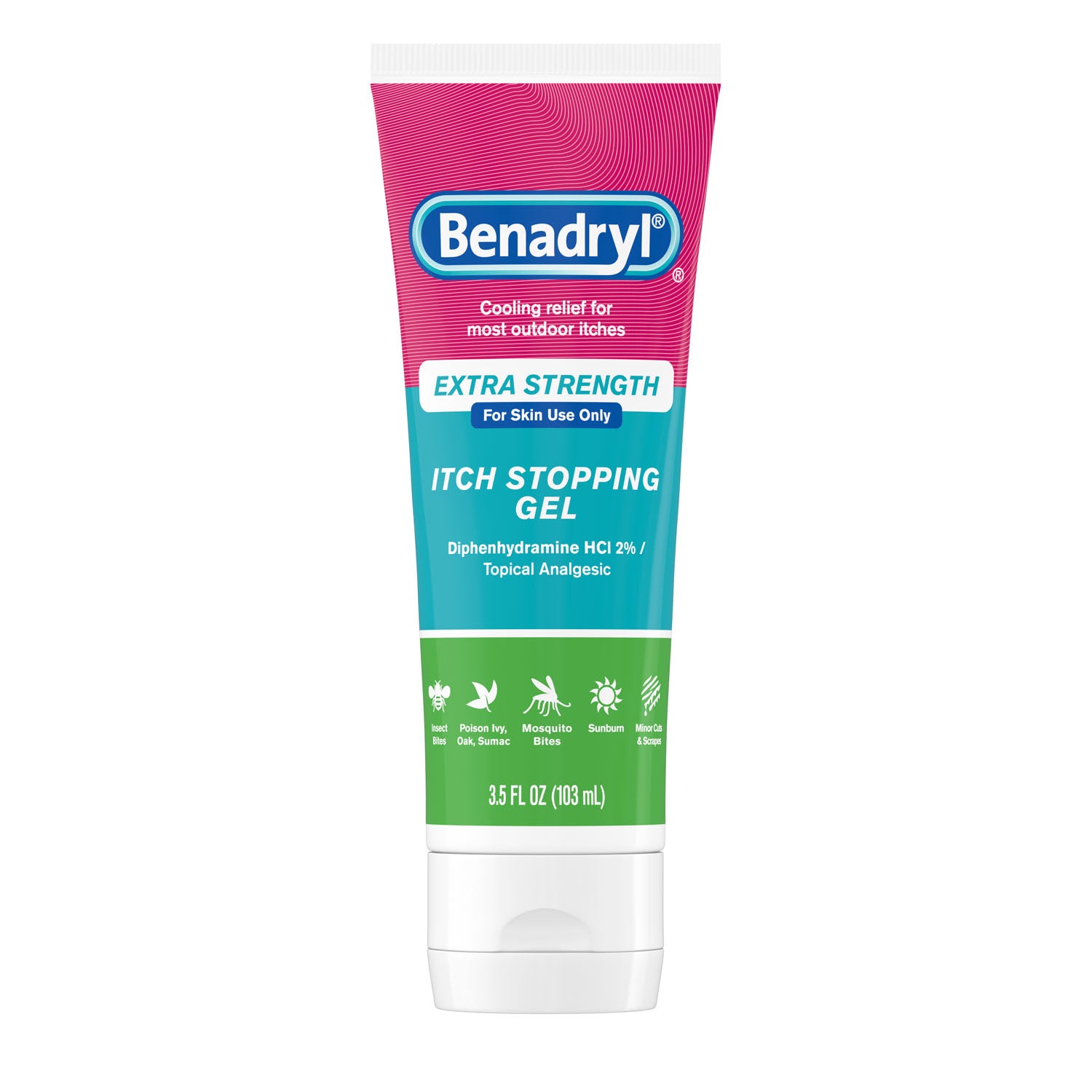 KENVUE BAND-AID® ANTI-ITCH PRODUCTS Benadryl Itch Stopping Gel, 3.5 oz, 6/bx, 4 bx/cs (Pricing Subject to Change without Prior Notification)