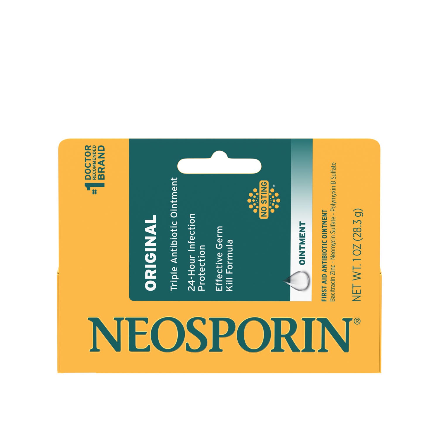 KENVUE NEOSPORIN® Neosporin Ointment, 1 oz Tube, UPC#3-0081-0730-87-7, 6/bx