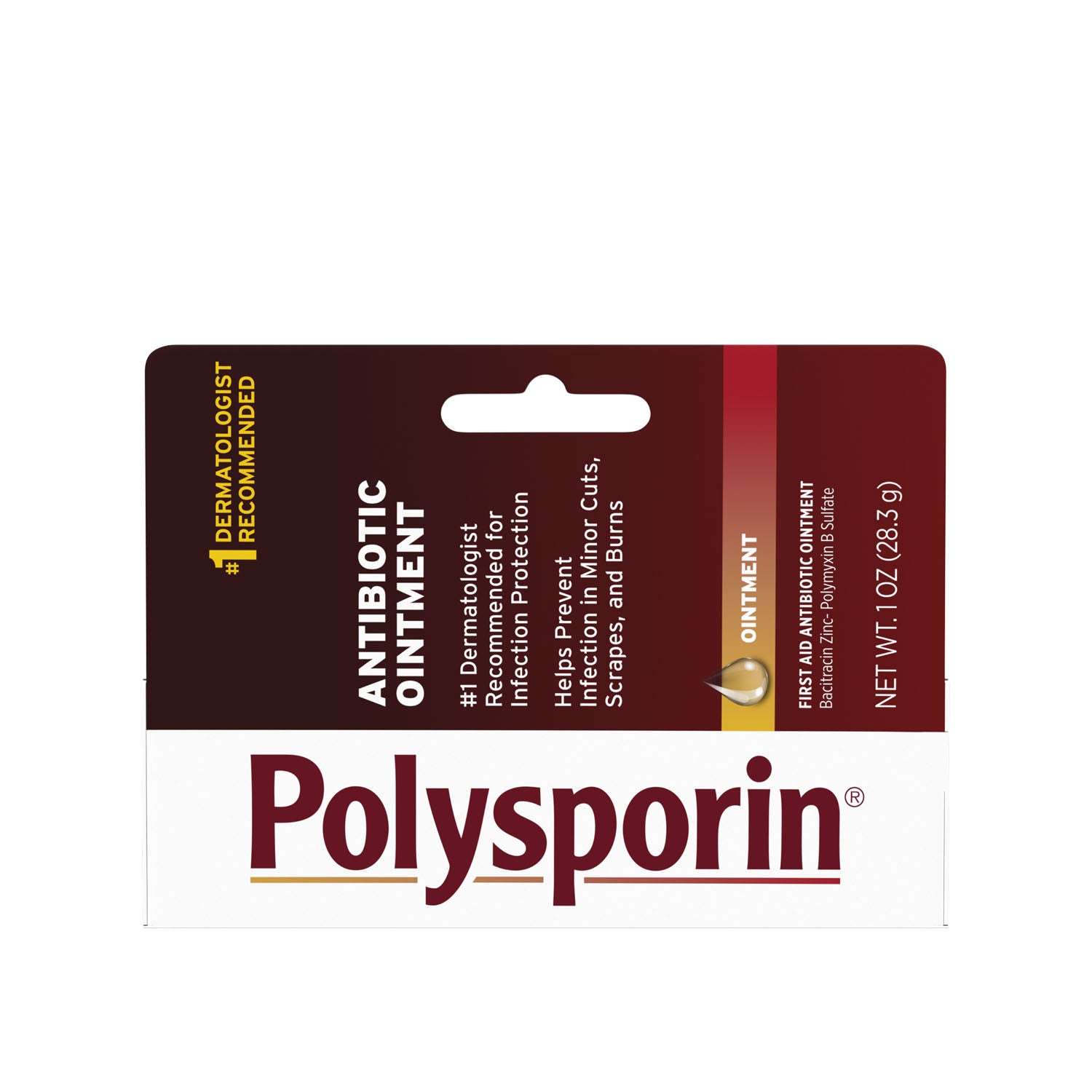 KENVUE POLYSPORIN Polysporin Ointment, 1 oz Tube, UPC#079887, 6/pk