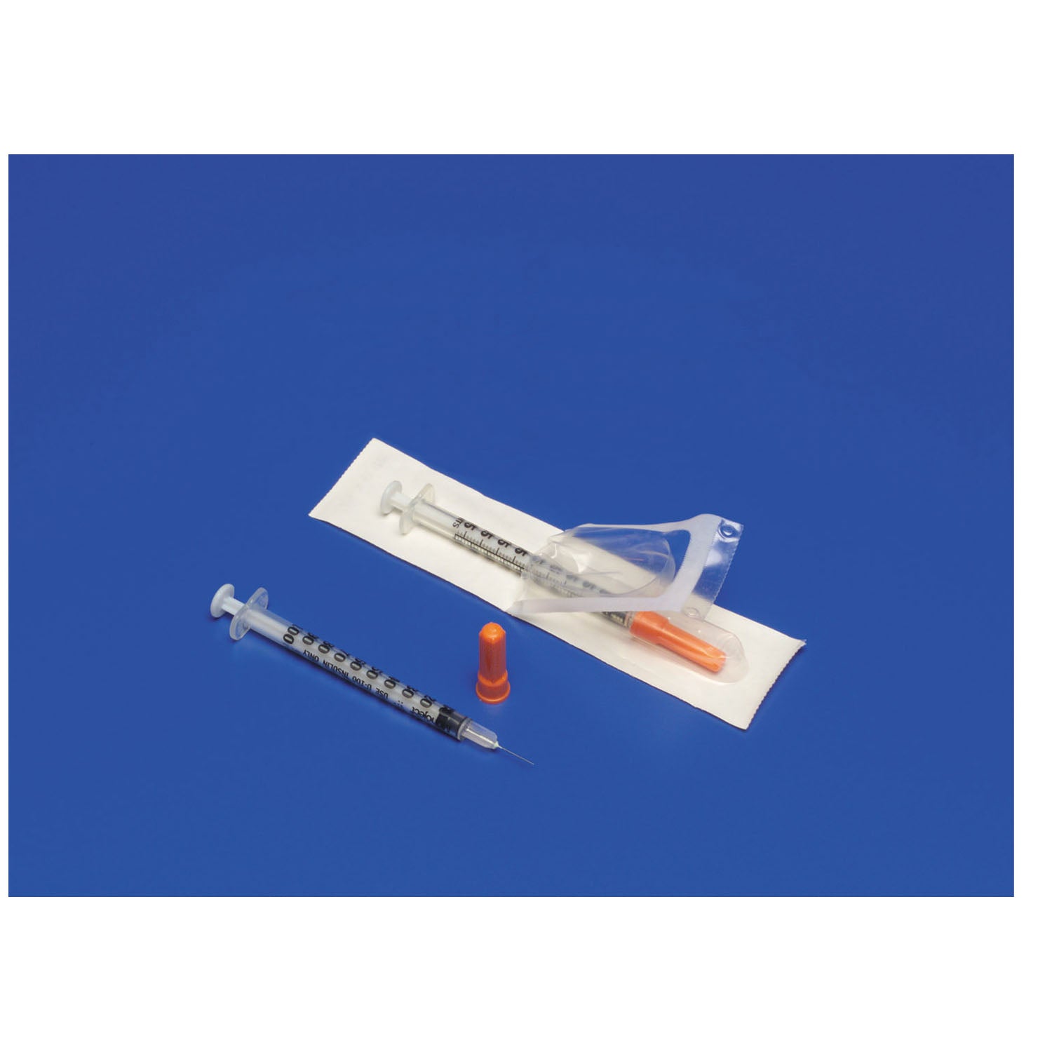 CARDINAL HEALTH MONOJECT™ SOFTPACK INSULIN SYRINGES Insulin Syringe Only, 1mL, Regular Luer Tip, 100/bx, 5 bx/cs