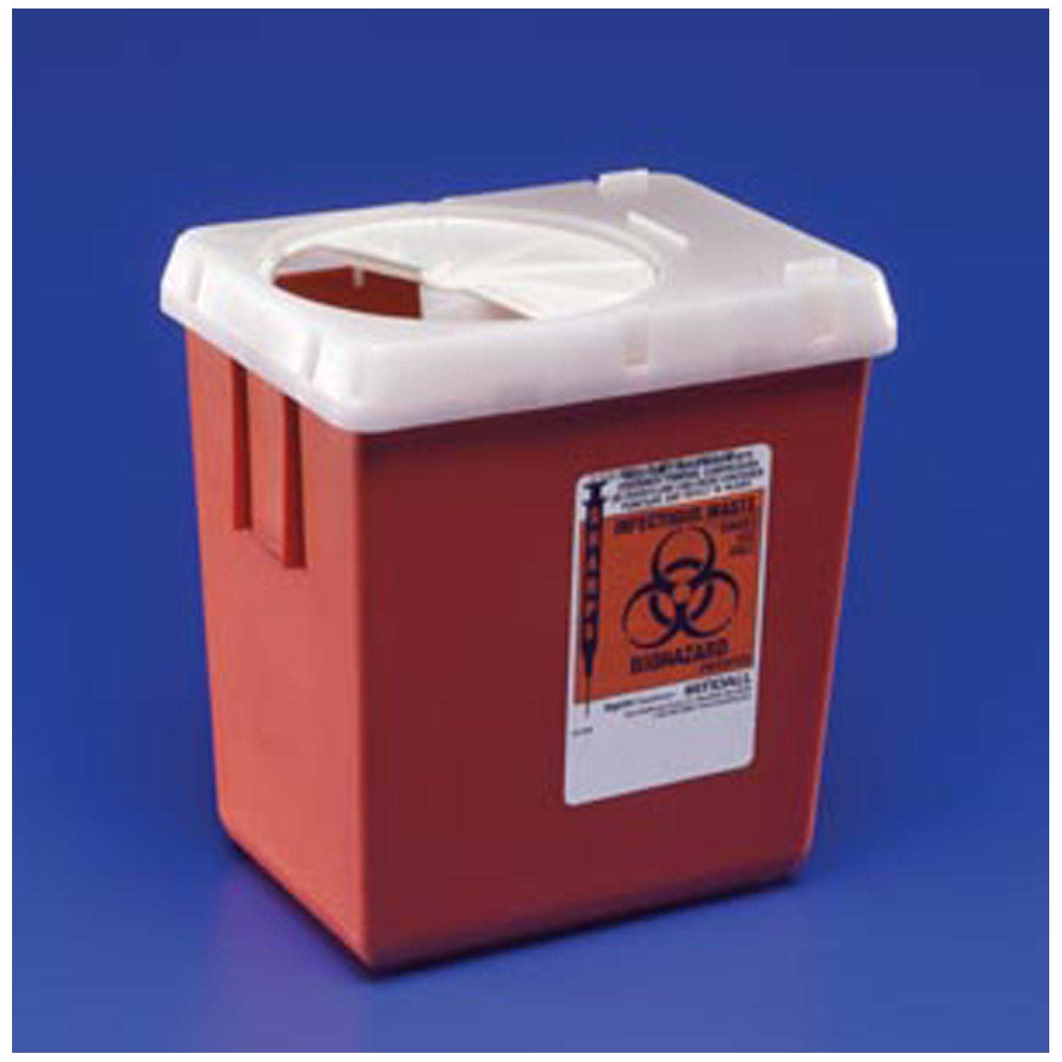 CARDINAL HEALTH PHLEBOTOMY SHARPS CONTAINERS Sharps Container, 2.2 Qt, Red, 60/cs
