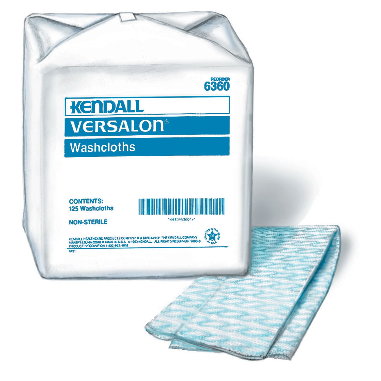 CARDINAL HEALTH VERSALON WASHCLOTHS "Washcloth, Apertured Finish, Pink, 111/2\" x 131/2\", 50/bg, 10 bg/cs "