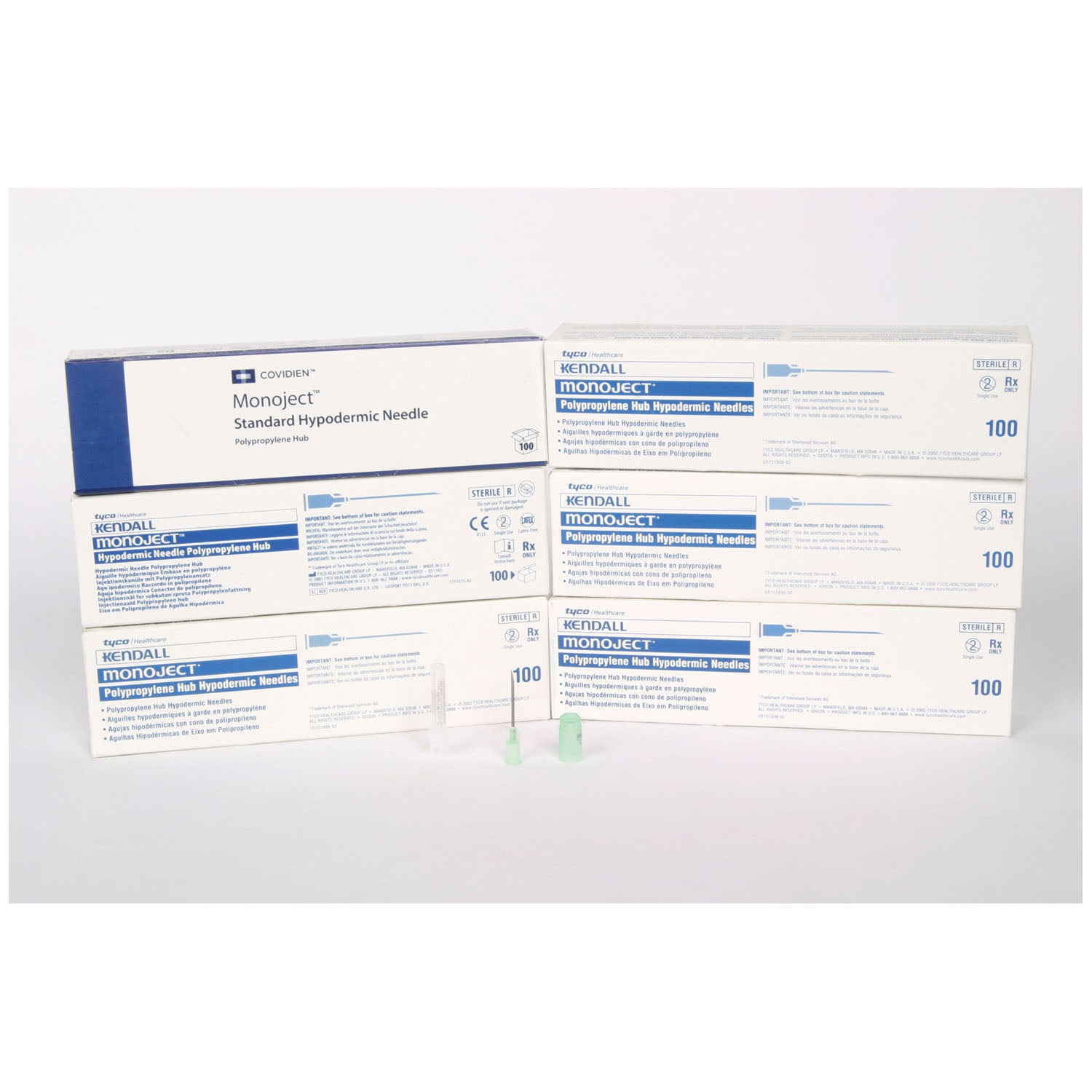 CARDINAL HEALTH MONOJECT™ HYPODERMIC NEEDLES WITH POLYPRO HUB Hypo Needle, 18G x 1" A, 100/bx, 10 bx/cs