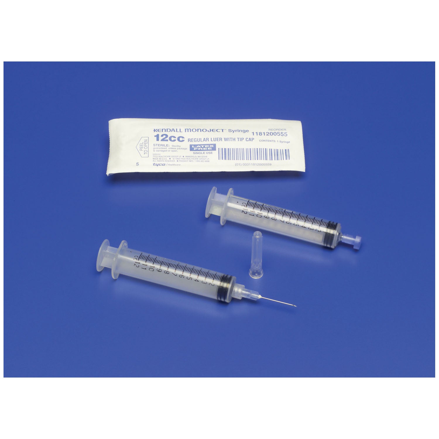 CARDINAL HEALTH MONOJECT™ SYRINGES Syringe Only, 12mL, Regular Tip, 0.2cc Graduations, 80/bx, 6 bx/cs