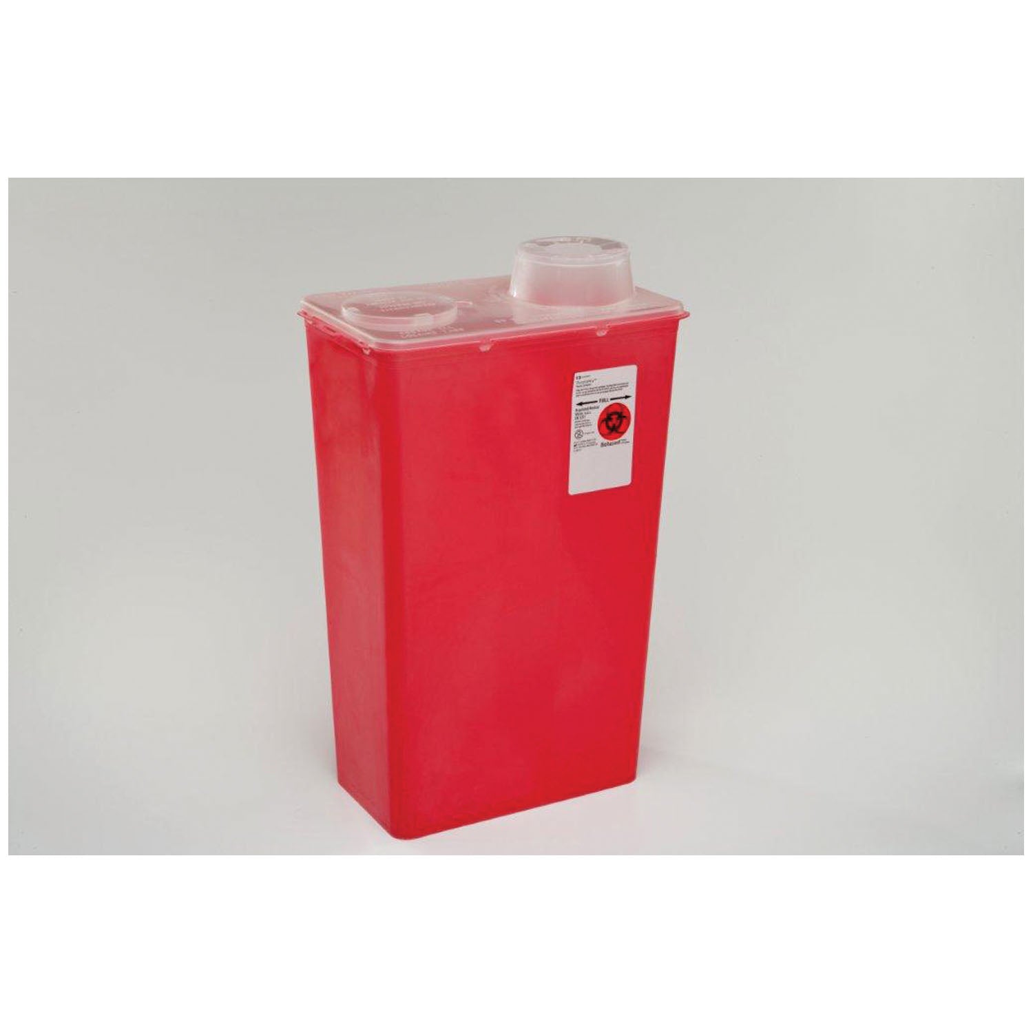 CARDINAL HEALTH MONOJECT™ SHARPS CONTAINERS Chimney-Top Container, 14 Qt, Red, Large, 10/cs