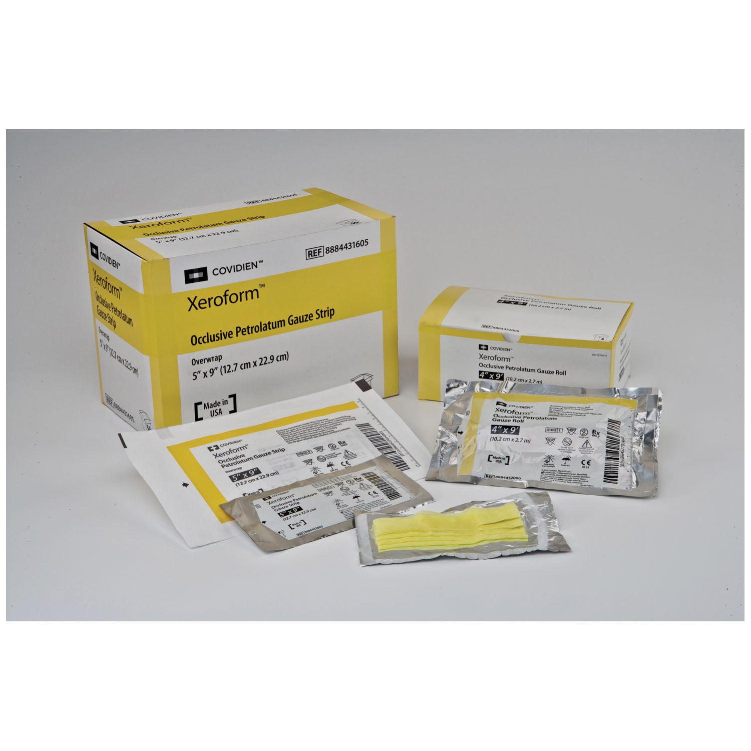 CARDINAL HEALTH XEROFORM PETROLATUM GAUZE DRESSING "Petrolatum Gauze Dressing, 4\" x 3 yds, 6/bx, 6 bx/cs "