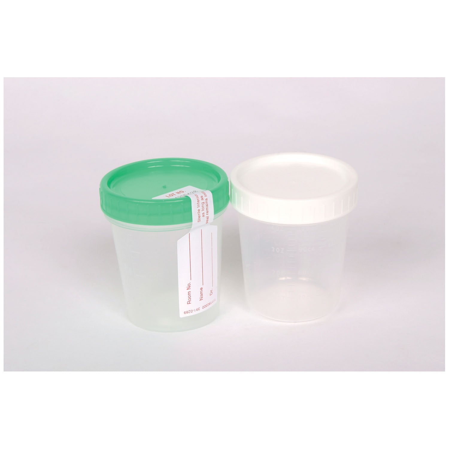 CARDINAL HEALTH GENERAL PURPOSE SPECIMEN COLLECTION Specimen Container, 4 oz, Sterile, Green Cap, Integrity Seal, Individually Wrapped, 100/cs