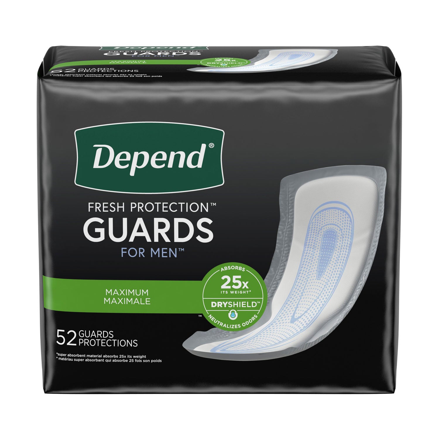 KIMBERLY-CLARK DEPEND® GUARDS Depend® Guards For Men, 52/pk, 2 pk/cs