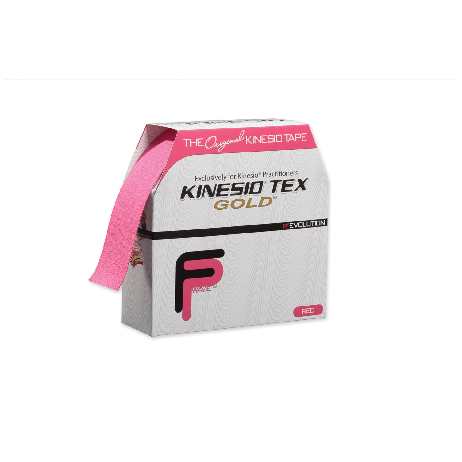 KINESIO TEX GOLD FP TAPE "Gold FP Tape, 2\" x 34 yds, Red, Bulk, 1 rl/ea (090313)"