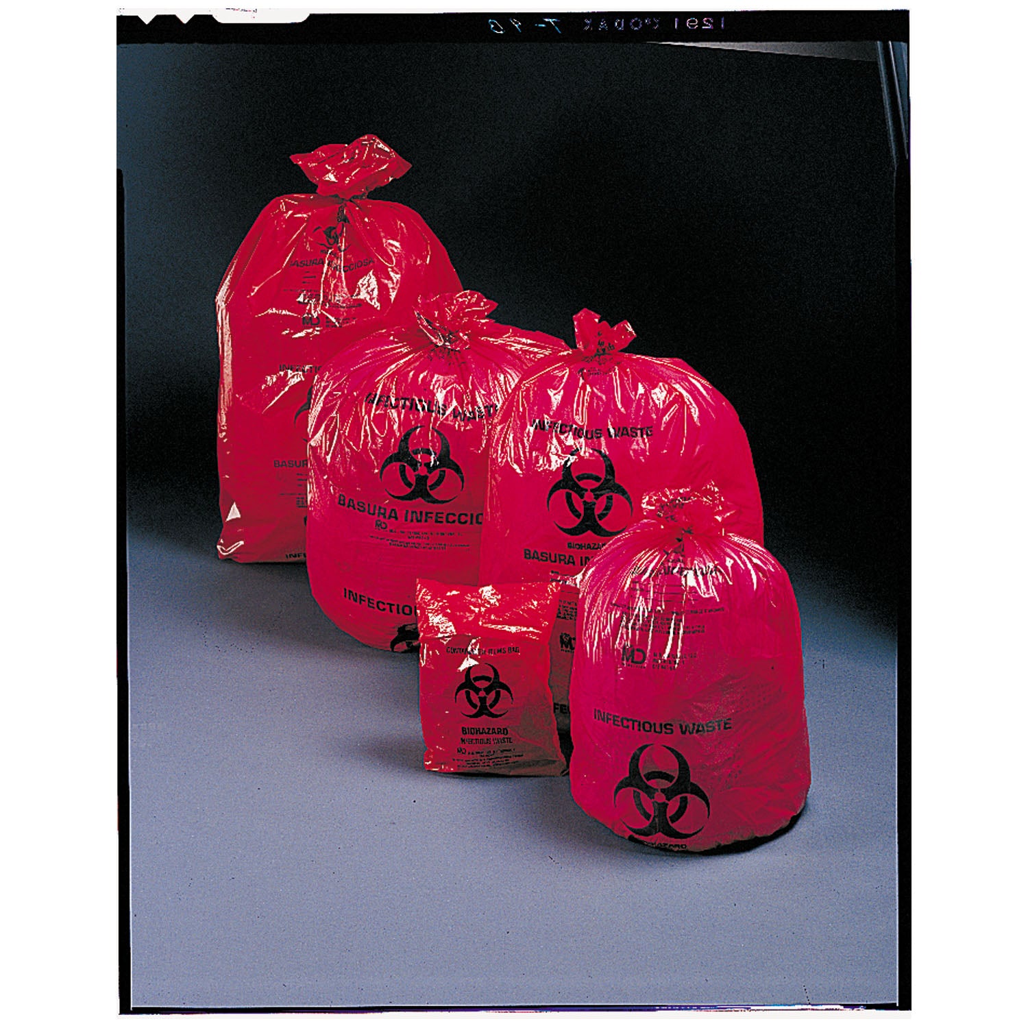 MEDEGEN SAF-T-SEAL® WASTE INFECTIOUS BAGS "Infectious Bag, 17\" x 18\", 8 microns, 1000/cs"