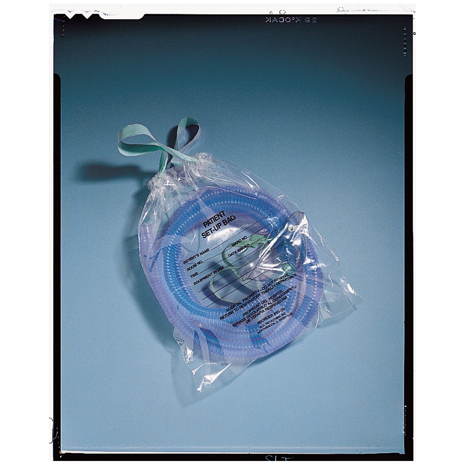 MEDEGEN BEDSIDE BAG "Patient Bag, Clear, Plastic Draw Tape, 12\" x 16\" (Printed Message), 500/cs"