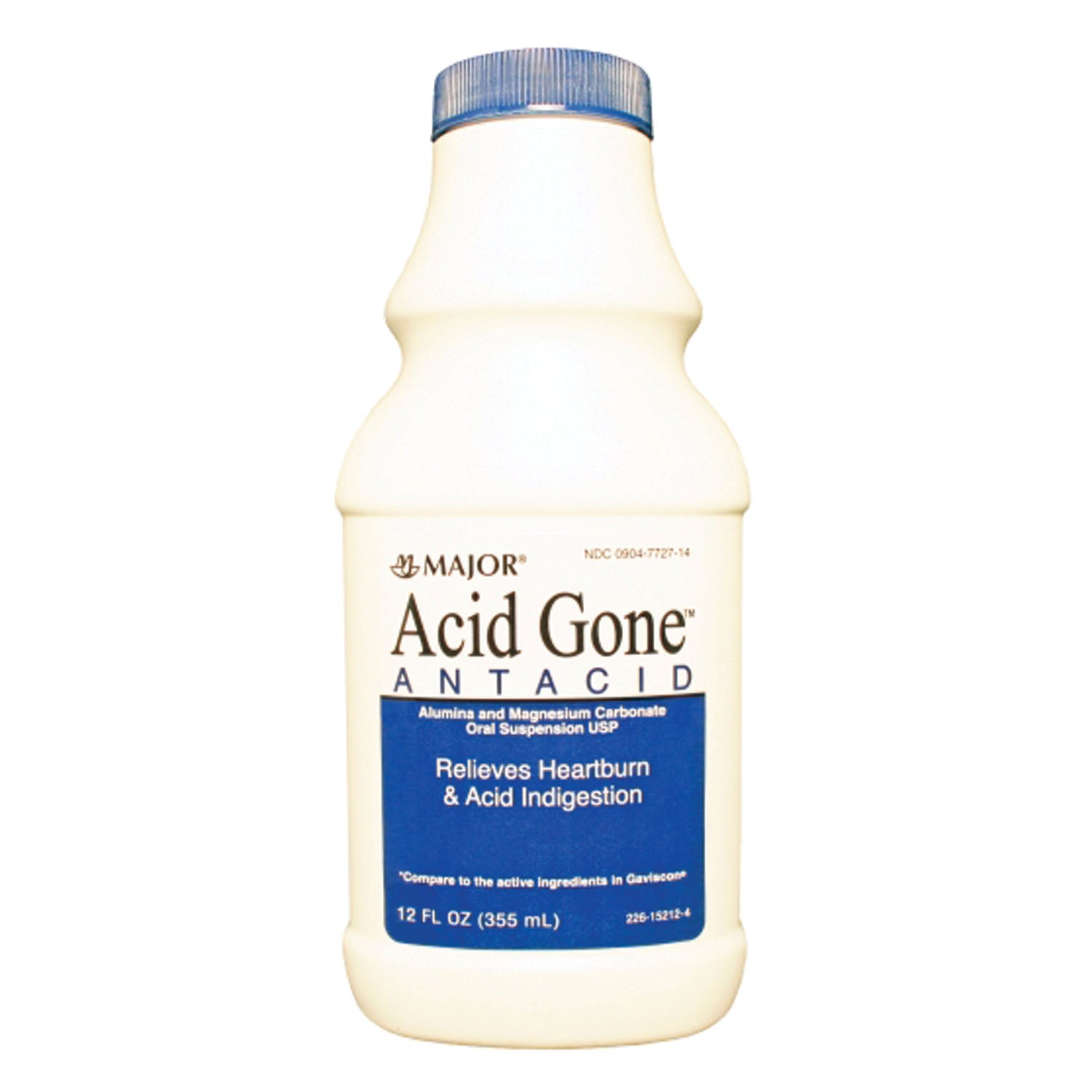 MAJOR ANTACID LIQUID Acid Gone, Liquid, 12 oz, Compare to Gaviscon®, NDC# 00904-7727-14