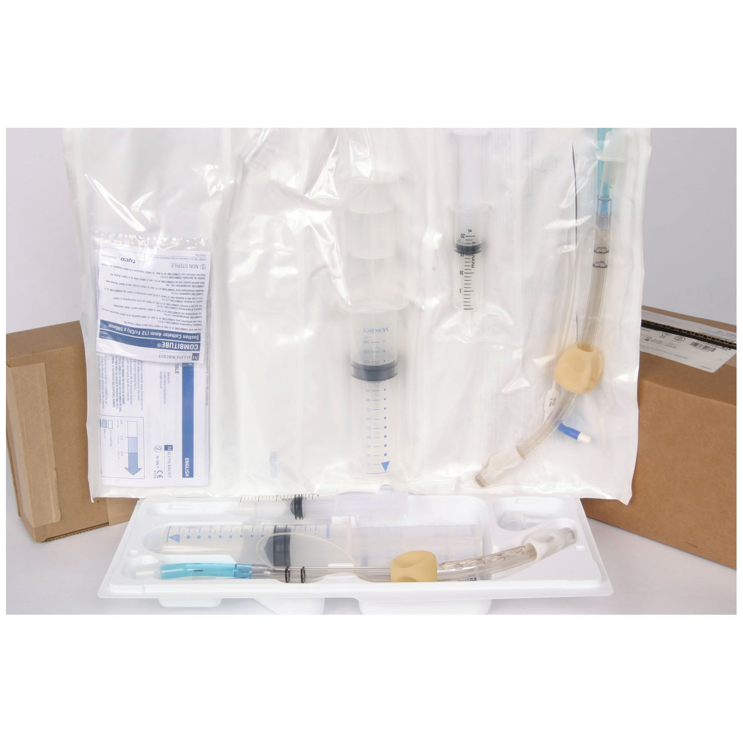MEDTRONIC COMBITUBE® ESOPHAGEAL/TRACHEAL AIRWAY Esophageal/ Tracheal Double-Lumen Airway Roll-Ups, 41FR, 4/cs