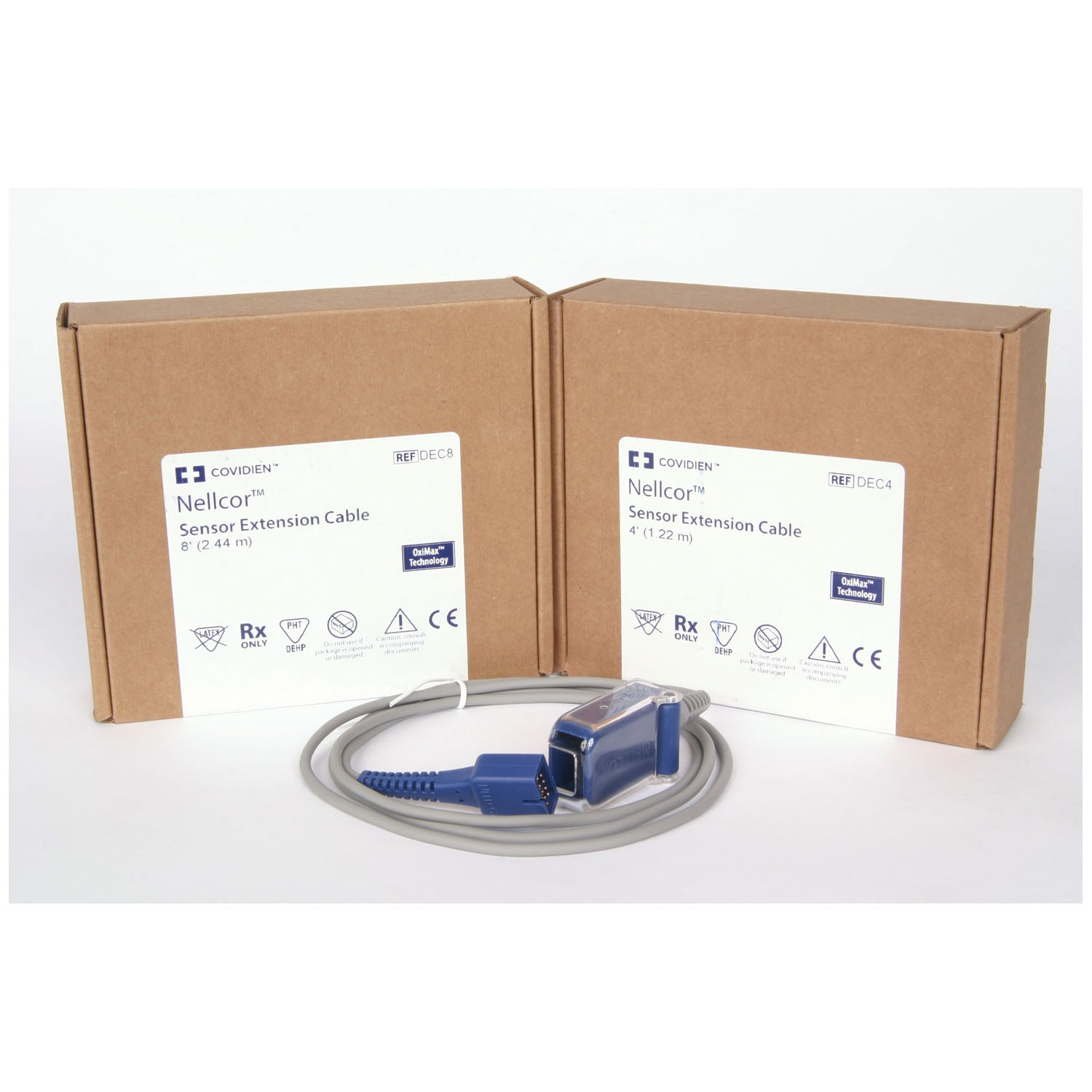 MEDTRONIC OXIMAX®/OXISENSOR® II ADHESIVE SENSORS Accessories: OxiMax 8 ft Sensor Extension Cable, 1/bx (Pricing is subject to change without prior notice)