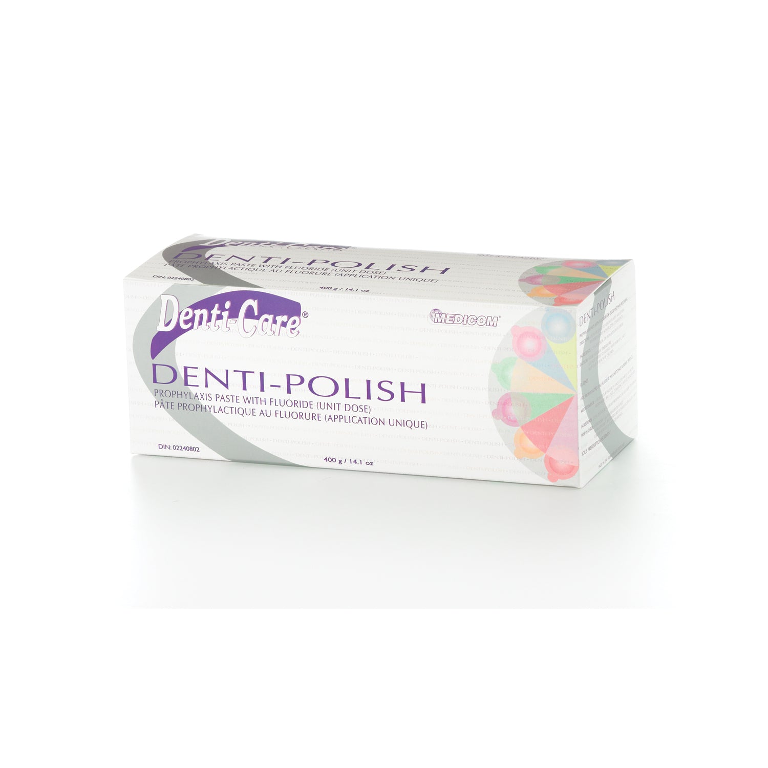 MEDICOM DENTI-CARE PROPHYLAXIS PASTE WITH FLUORIDE Prophy Paste, Medium, Mint, 200/bx (Not Available for sale into Canada)