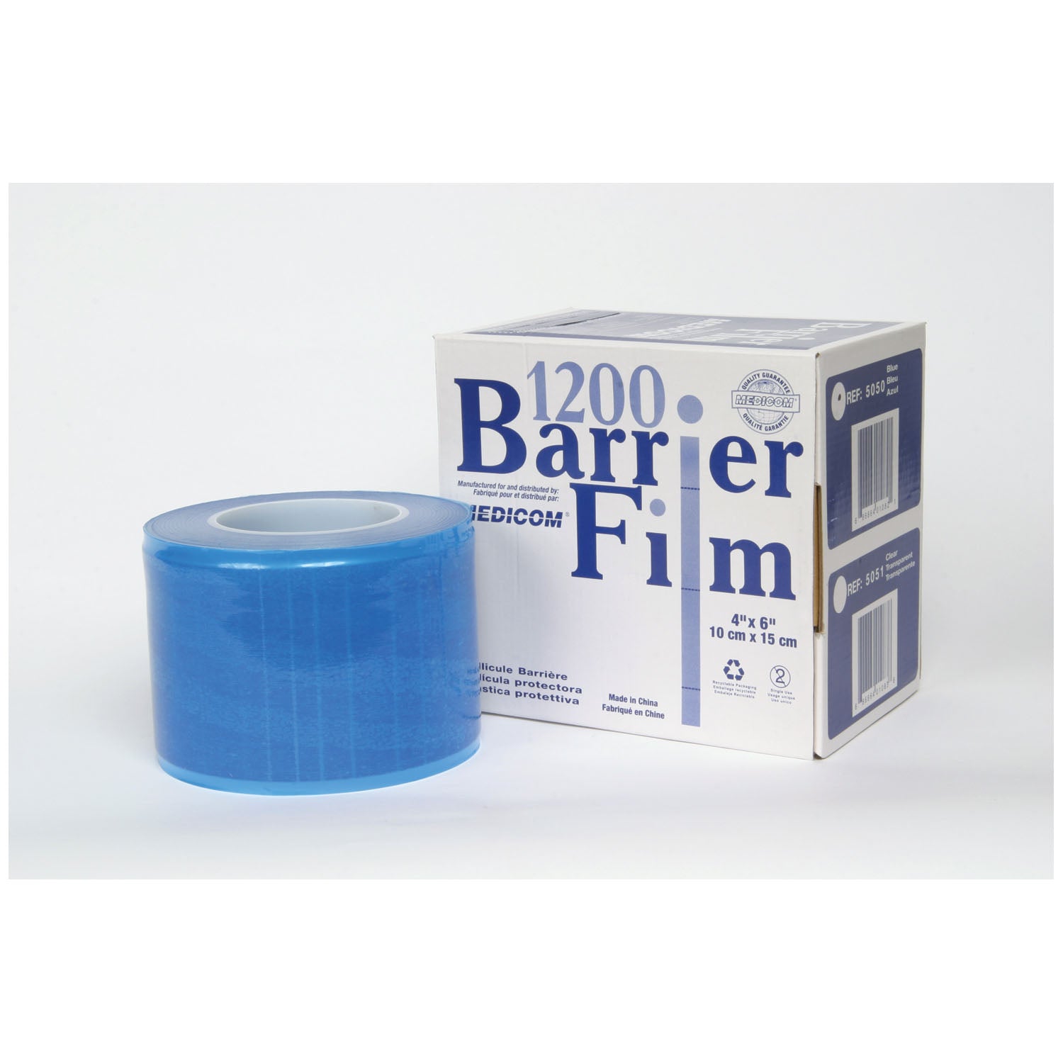 MEDICOM BARRIER FILM "Barrier Film, 4\" x 6\", Blue, 1200/rl, 8 rl/cs (Not Available for sale into Canada)"
