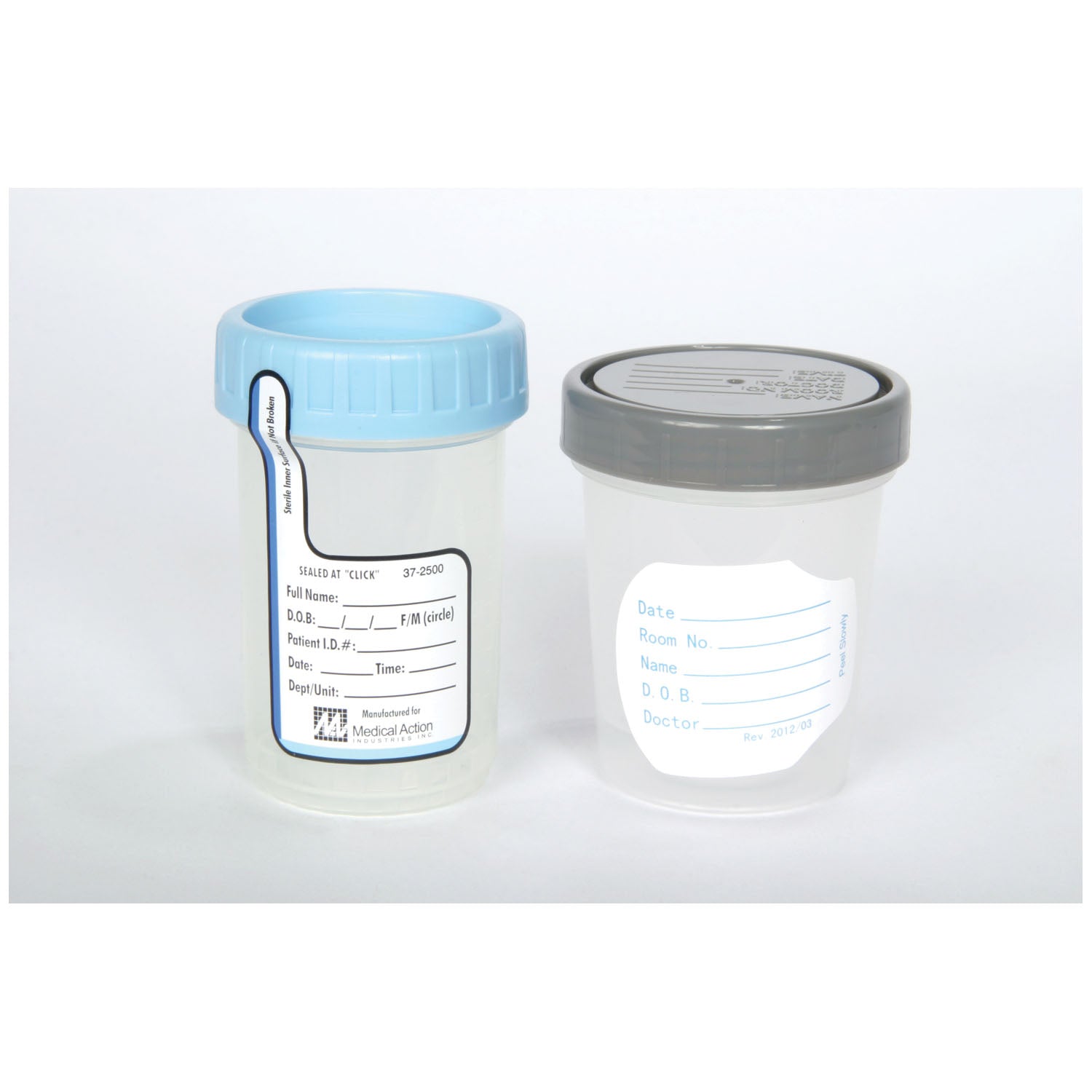 MEDEGEN STERILE Specimen Container, ClikSeal™ Sterile, Tamper Evident Seal, Screw Cap, Graduations: Ounces .25 to 4 @ .25 oz, ccs 20 to 120 @ 10cc, Disposable, Latex Free (LF), 100/bg, 3 bg/cs (18 cs/plt)