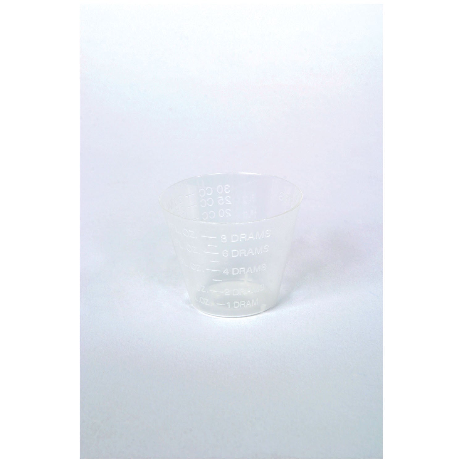 MEDEGEN DISPOSABLE S Medicine Cup, 1 oz, Unbreakable Translucent, Polypropylene, 100/slv, 50 slv/cs (50 cs/plt)