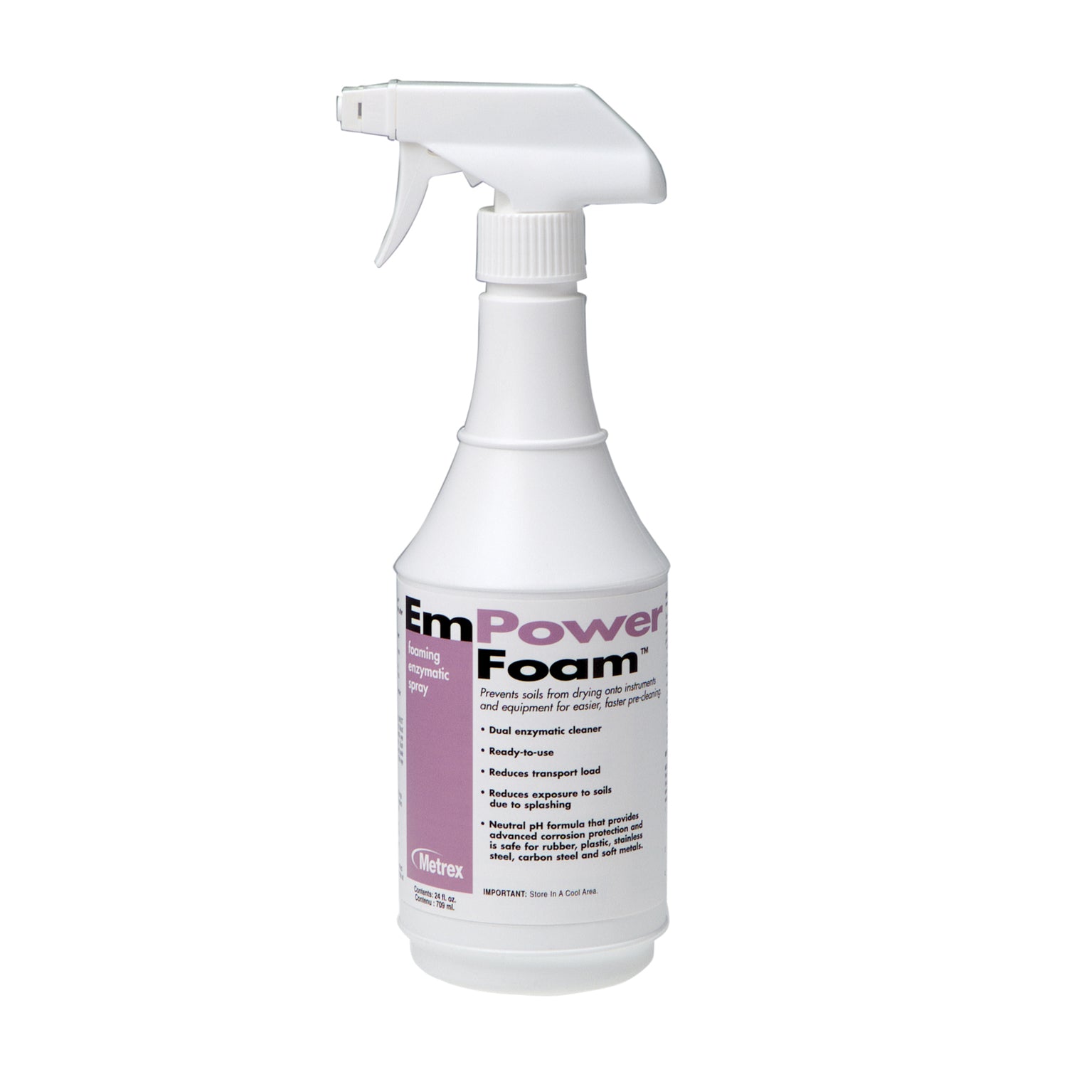 METREX EMPOWER™ FOAM FOAMING ENZYMATIC SPRAY EmPower™ Foam Enzymatic Spray, 24 oz, 12/cs