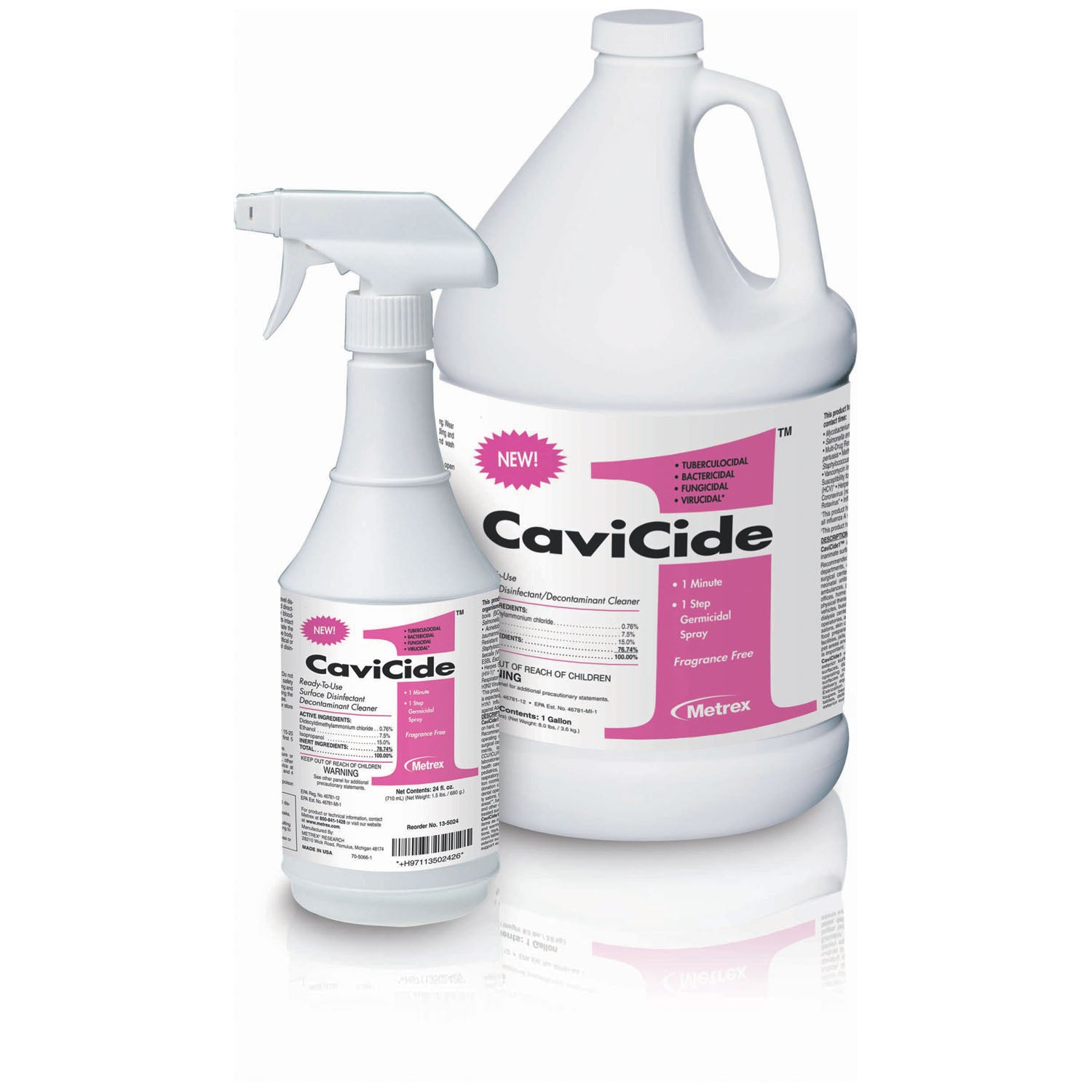METREX ™ SURFACE DISINFECTANT CaviCide1, 24 oz Bottle, 12/cs