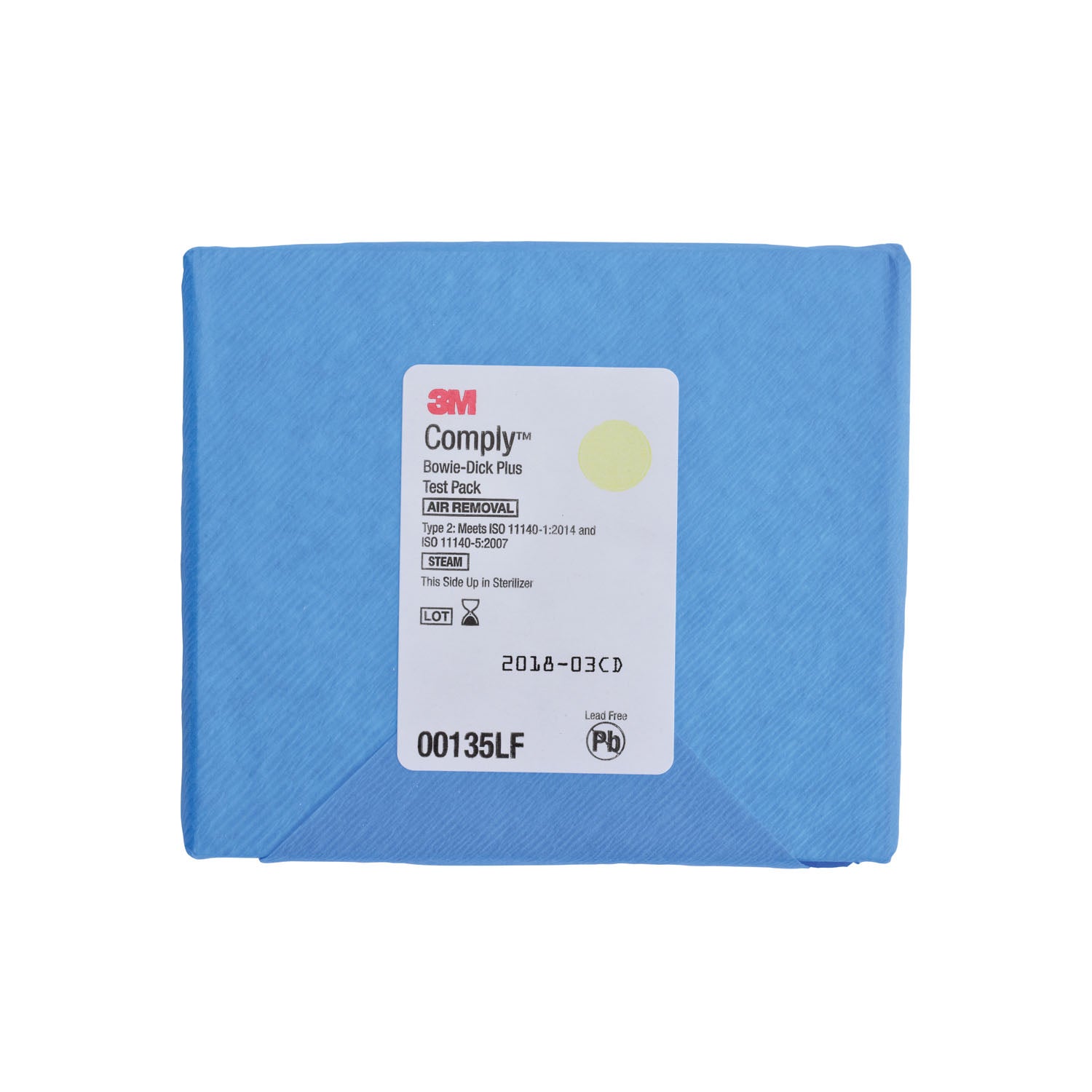 SOLVENTUM COMPLY™ BOWIE-DICK TYPE TEST SYSTEMS Plus Test Pack, Early Warning Test Sheet, Disposable, 1/pk, 6 pk/bg, 5 bg/cs