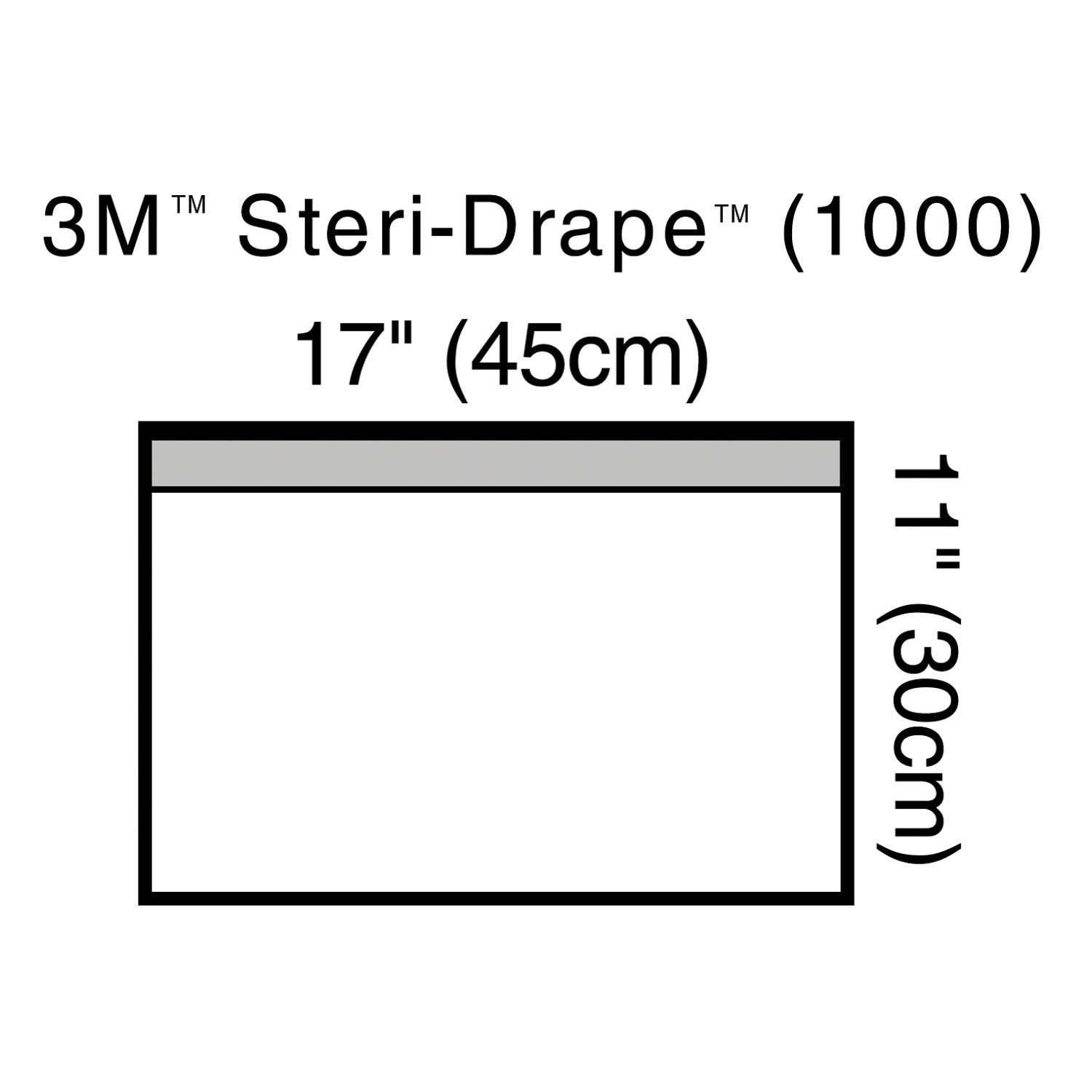 SOLVENTUM STERI-DRAPE™ TOWEL DRAPES "Towel Drape, Small, 17\" x 11\", Adhesive Strip & Clear Plastic, 10/bx, 4 bx/cs "