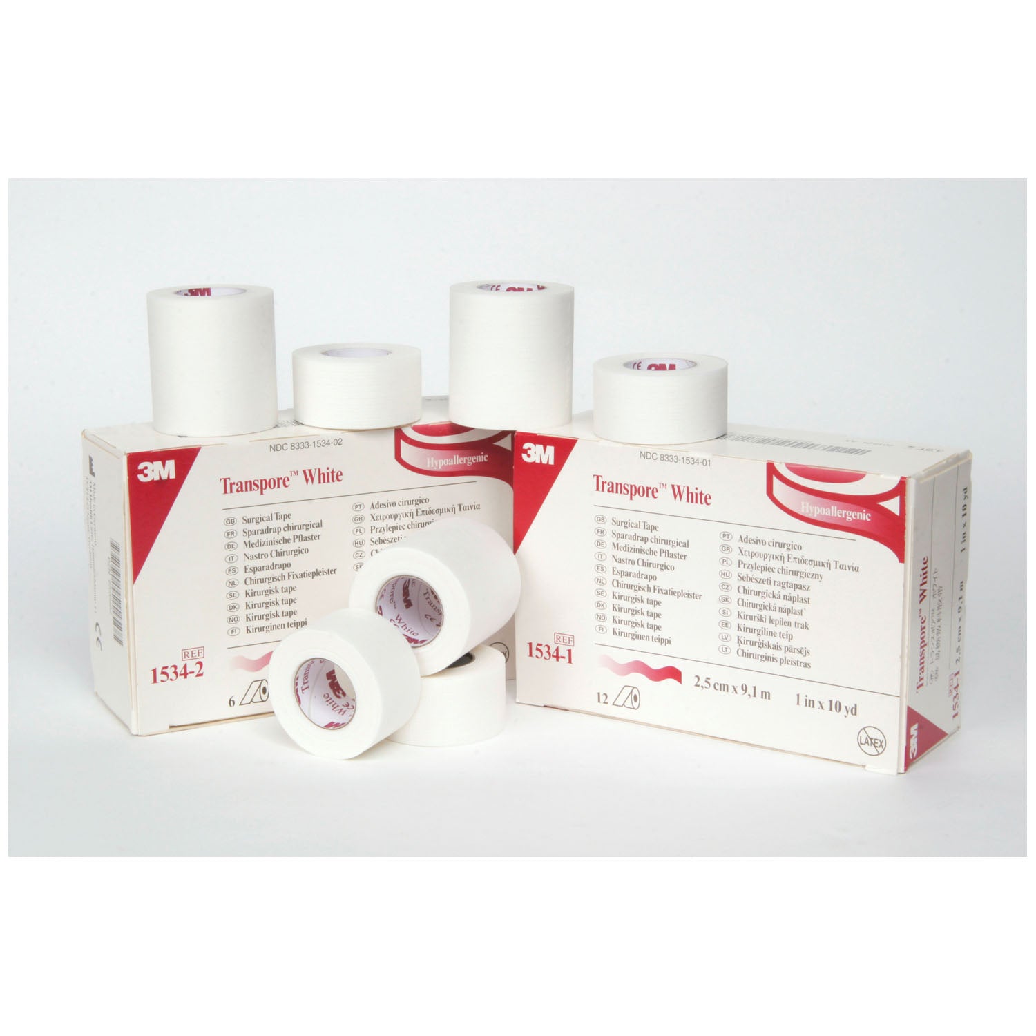 SOLVENTUM TRANSPORE™ WHITE DRESSING TAPE "White Dressing Tape, 2\" x 10 yds, 6/bx, 10 bx/cs "