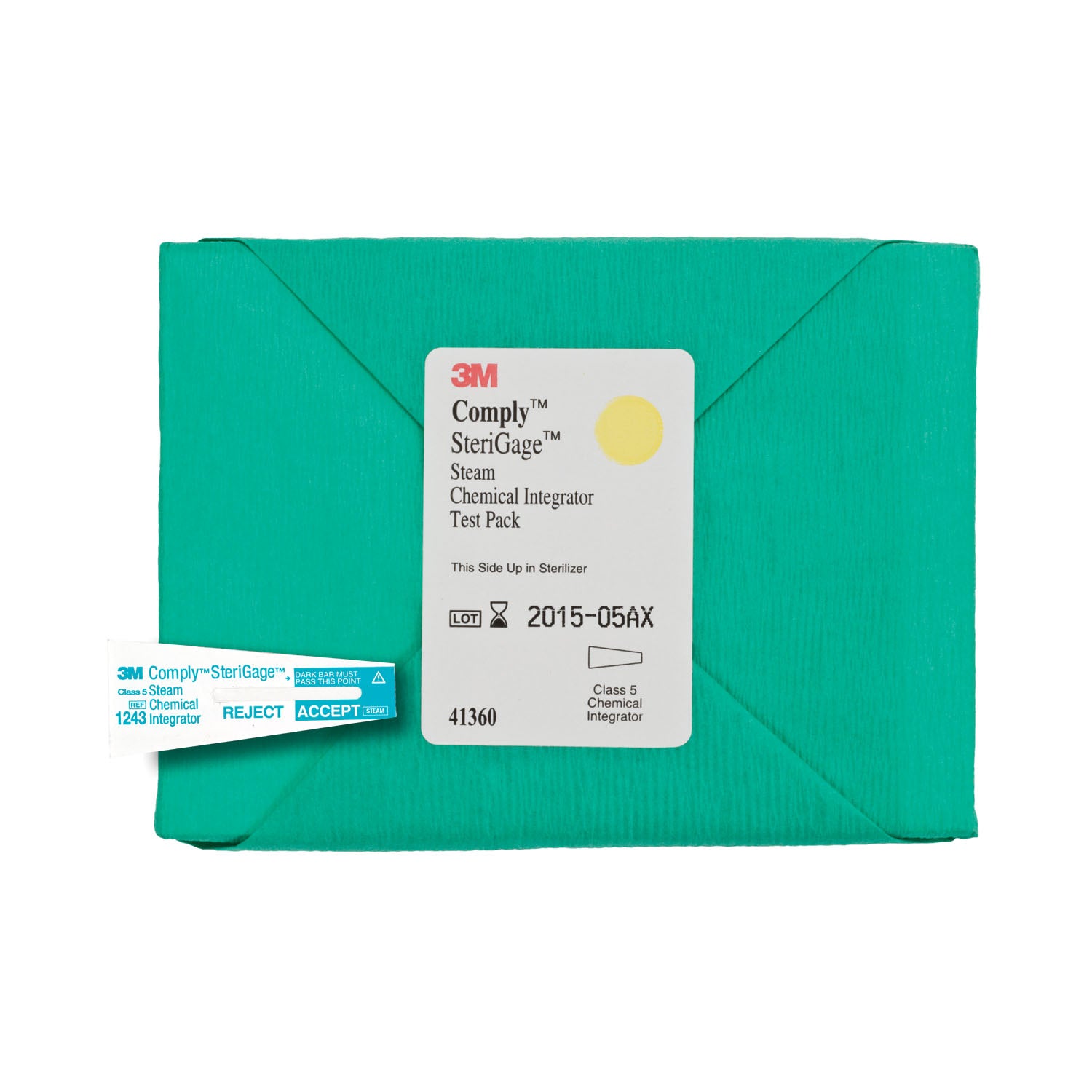 SOLVENTUM COMPLY™ (sterigage™) CHEMICAL INTEGRATORS Integrator Test Pack with Steam Chemical Integrator, 16/bx, 4 bx/cs