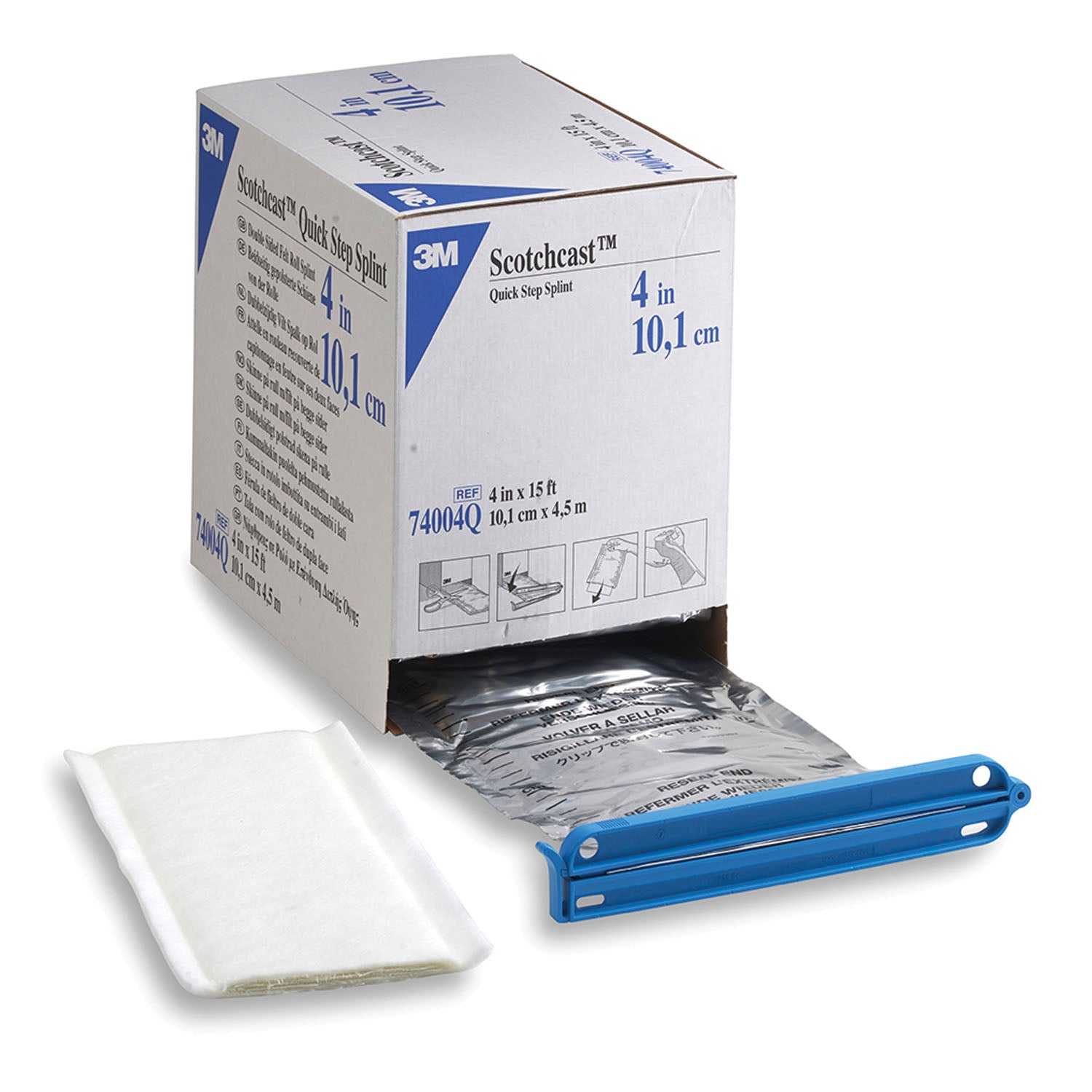 SOLVENTUM SCOTCHCAST™ QUICK STEP DOUBLE SIDED FELT ROLL SPLINT "Felt Splint, 4\" x 15 ft Roll, 1 rl/bx, 2 bx/cs "