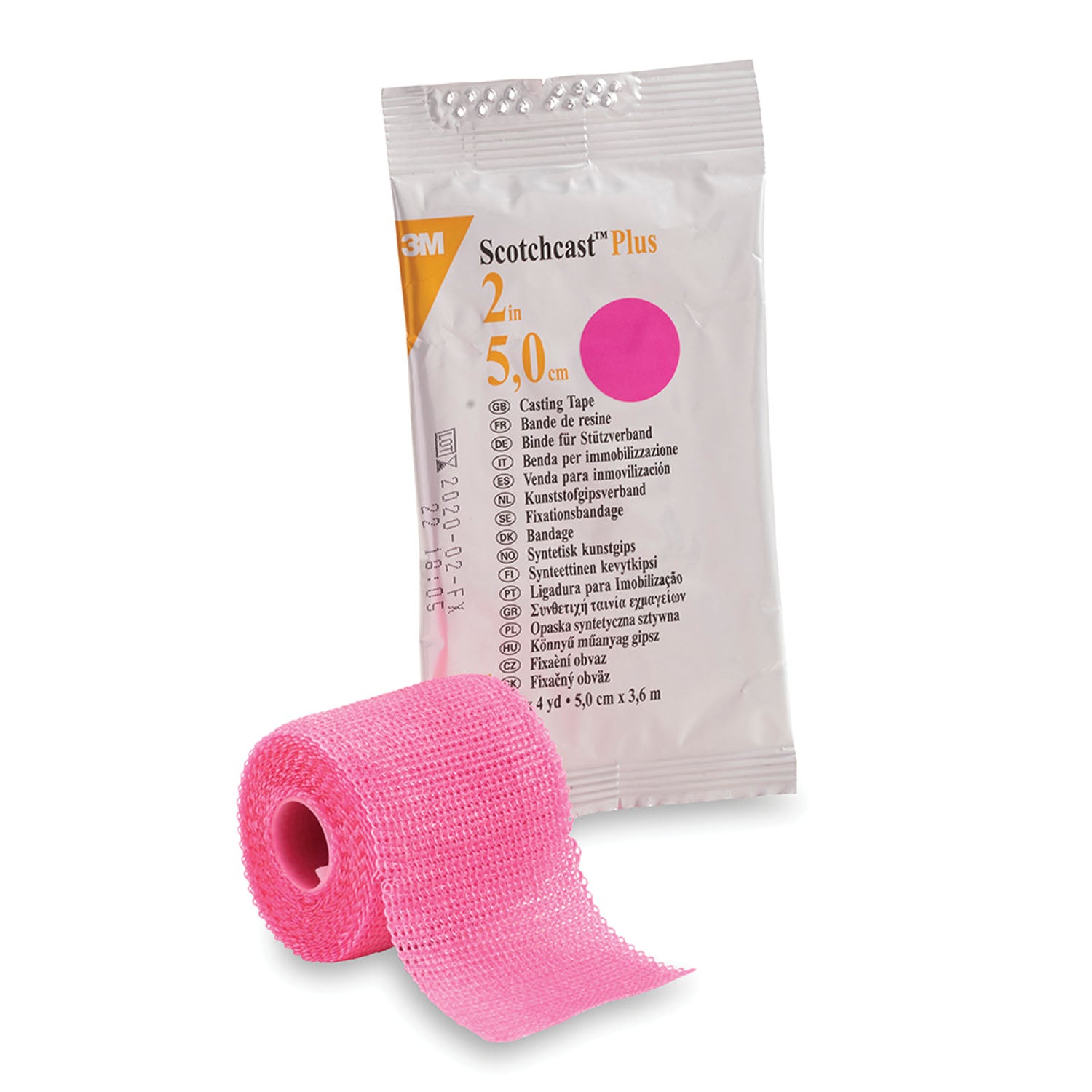 SOLVENTUM SCOTCHCAST™ PLUS CASTING TAPE "Plus Casting Tape, 2\" x 4 yds, Rose, 10/cs "