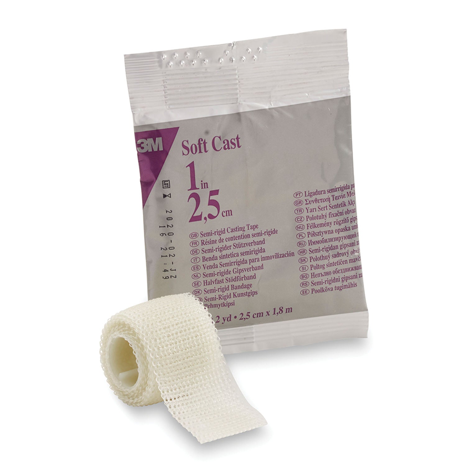 SOLVENTUM SCOTCHCAST™ SOFT CAST CASTING TAPE "Soft Casting Tape, White, 1\" x 2 yds, 10/cs "