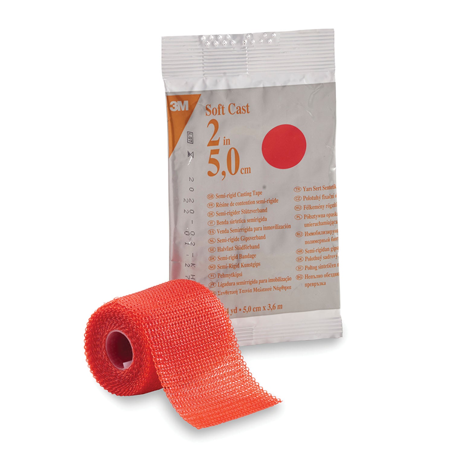 SOLVENTUM SCOTCHCAST™ SOFT CAST CASTING TAPE "Soft Casting Tape, Red, 2\" x 4 yds, 10/cs (Short-Dated; Non-Returnable)"