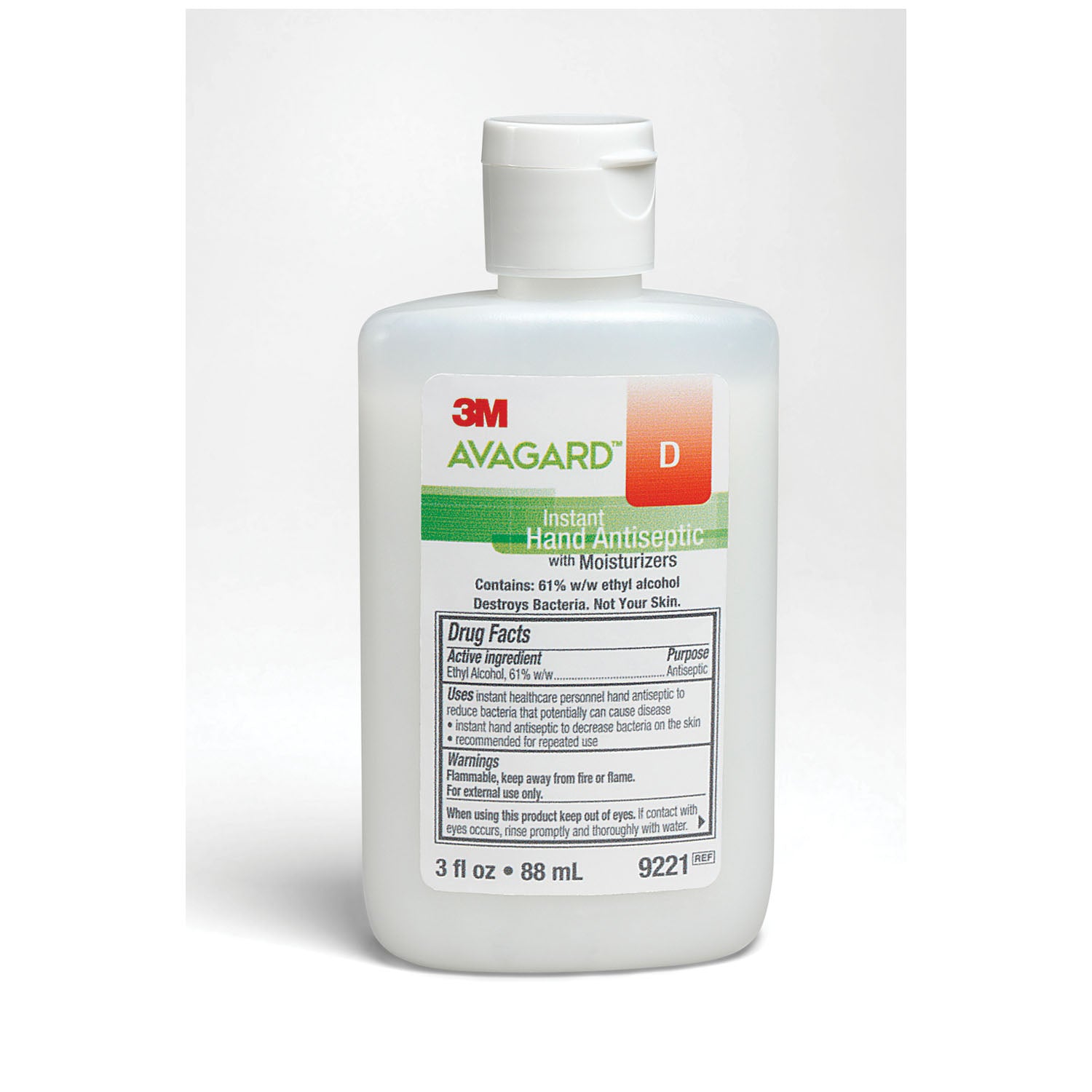 SOLVENTUM AVAGARD™ D INSTANT HAND ANTISEPTIC Instant Hand Sanitizer Antiseptic, 88mL, 48/cs (HAZMAT Fees Apply, cannot ship via Air or to AK, GU, HI, MP, PR, VI) (Non-Refundable; Non-Returnable)