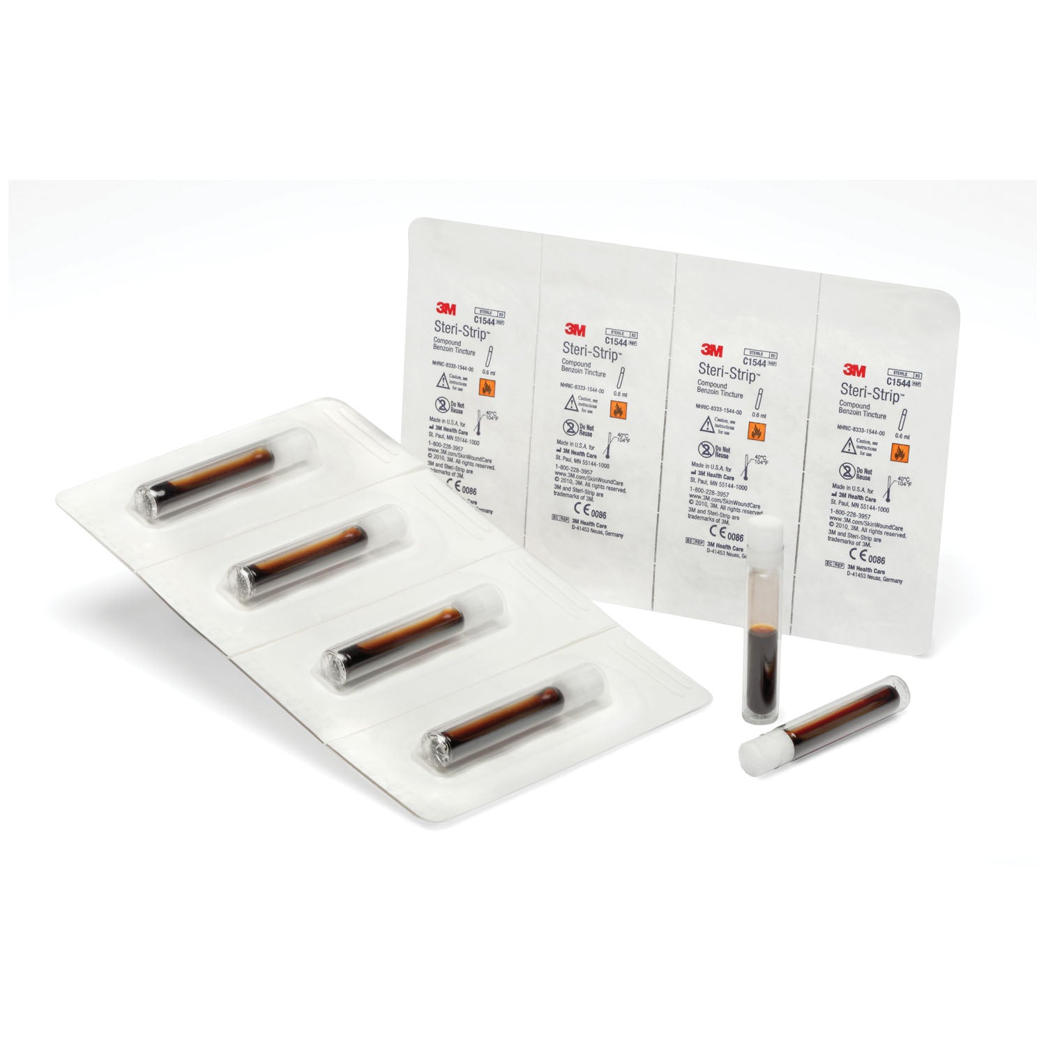 SOLVENTUM STERI-STRIP™ COMPOUND Benzoin Tincture, 2/3cc Vial, 40/bx, 4 bx/cs (HAZMAT Fees Apply, cannot ship via Air or to AK, GU, HI, MP, PR, VI)