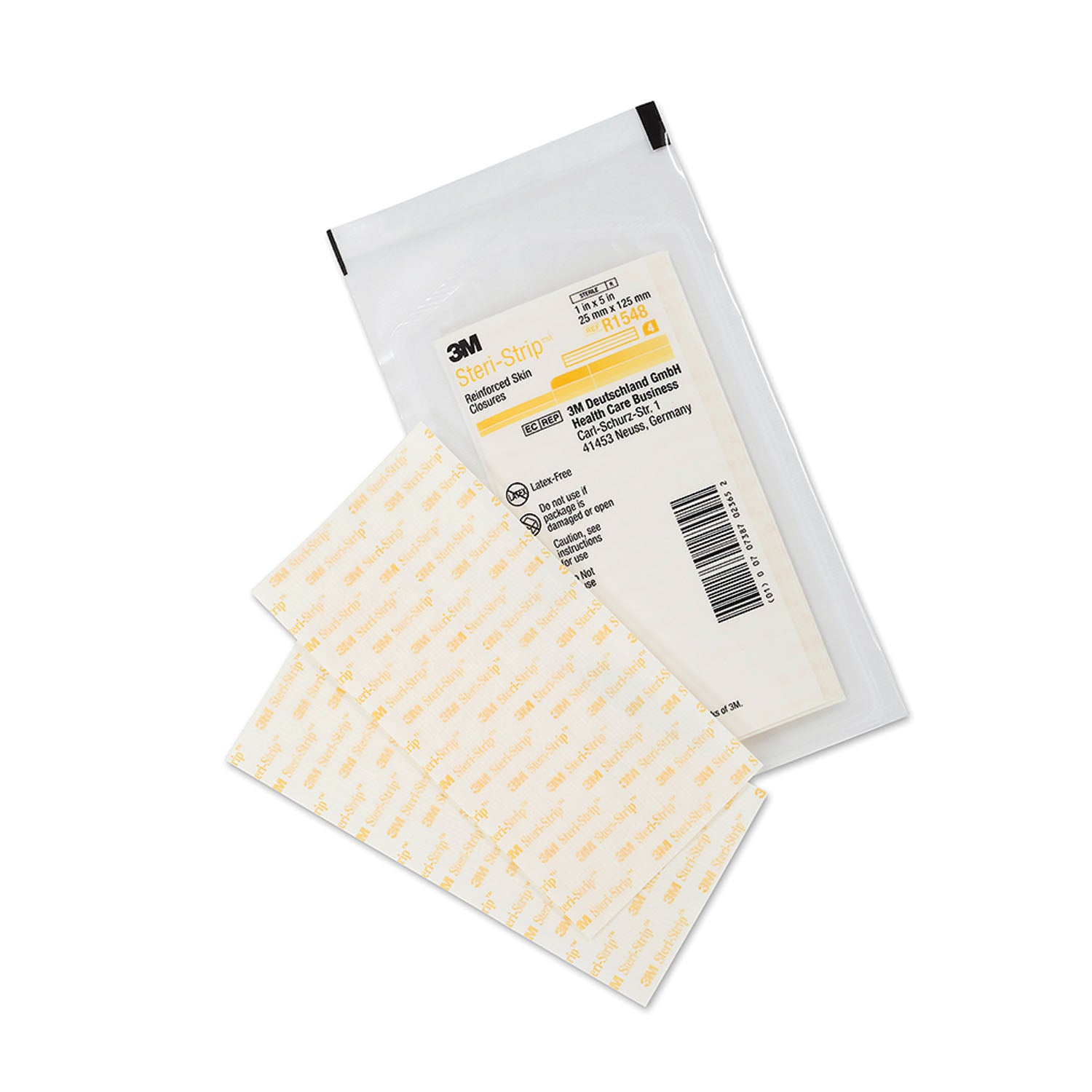 SOLVENTUM STERI-STRIP™ ADHESIVE SKIN CLOSURES "Reinforced Skin Closure, 1\" x 5\", 4 strips/env, 25 env/bx, 4 bx/cs "