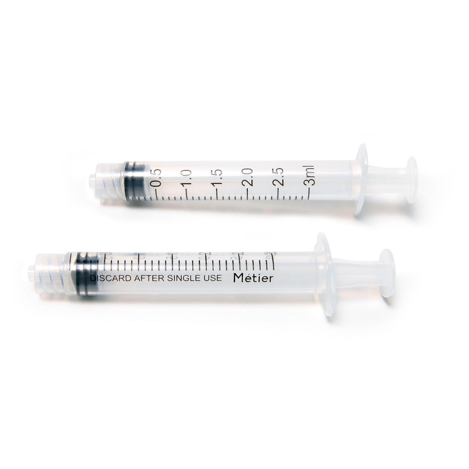 METIER MEDICAL STANDARD SYRINGE - LUER LOCK Hypodermic Standard Syringe, Disposable, 3mL, 100/bx, 27 bx/cs