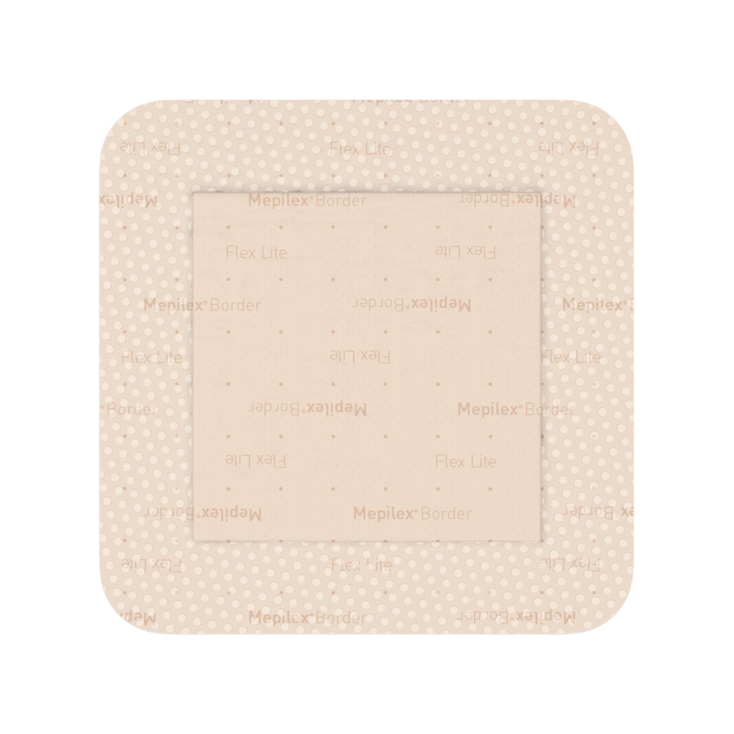 MOLNLYCKE MEPILEX® BORDER FLEX LITE DRESSING "Self-Adherent Absorbent Foam Dressing, 4\" x 4\", 5/bx, 10 bx/cs "