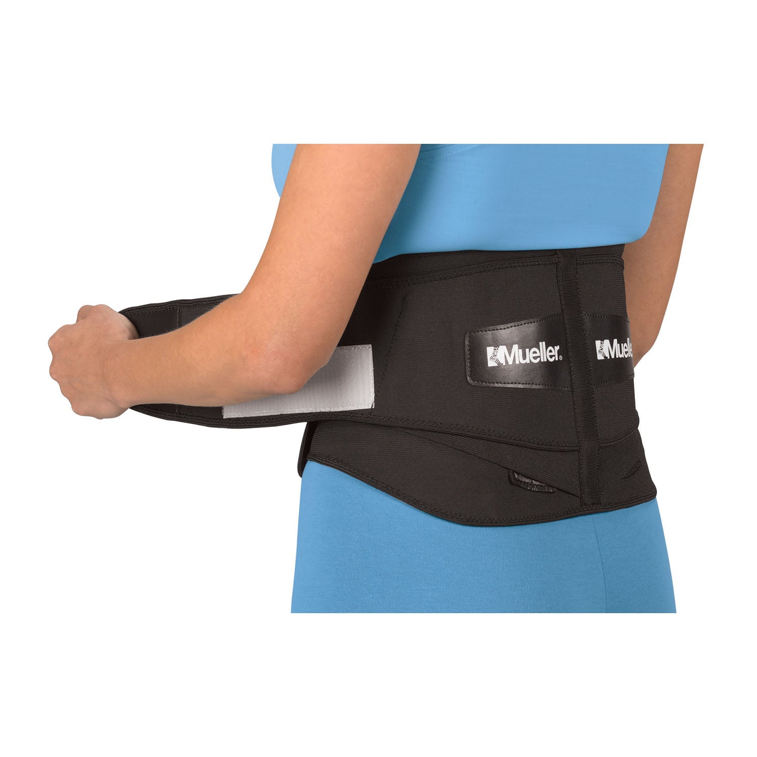 MUELLER LUMBAR BACK BRACE W/ REMOVABLE PAD Black, Standard