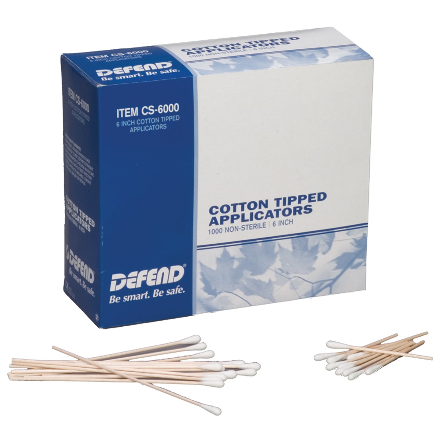 MYDENT DEFEND COTTON TIP APPLICATORS "Cotton Tip Applicators, 6\" Dowel, 1000/bx"