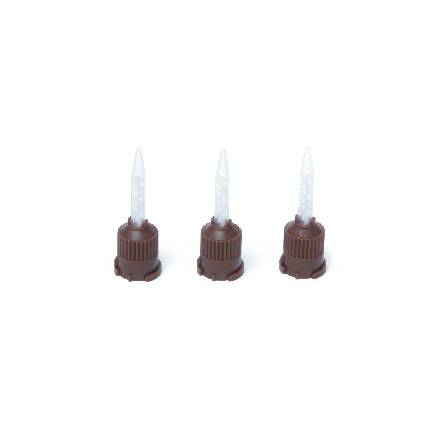 PRO ADVANTAGE® T-MIXER MIXING TIPS Temporary Cement T-Mixer Mixing Tips, Brown, 1:1 Ratio; 15/bg