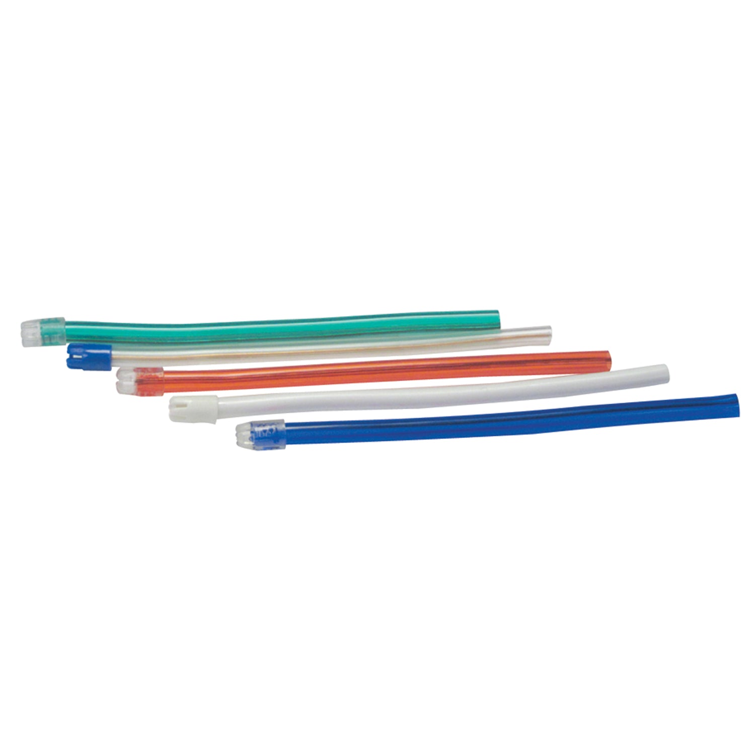 MYDENT DEFEND Saliva Ejectors, Clear w/ Blue Tip, 100/bg (10 bg/cs, 84 cs/plt)