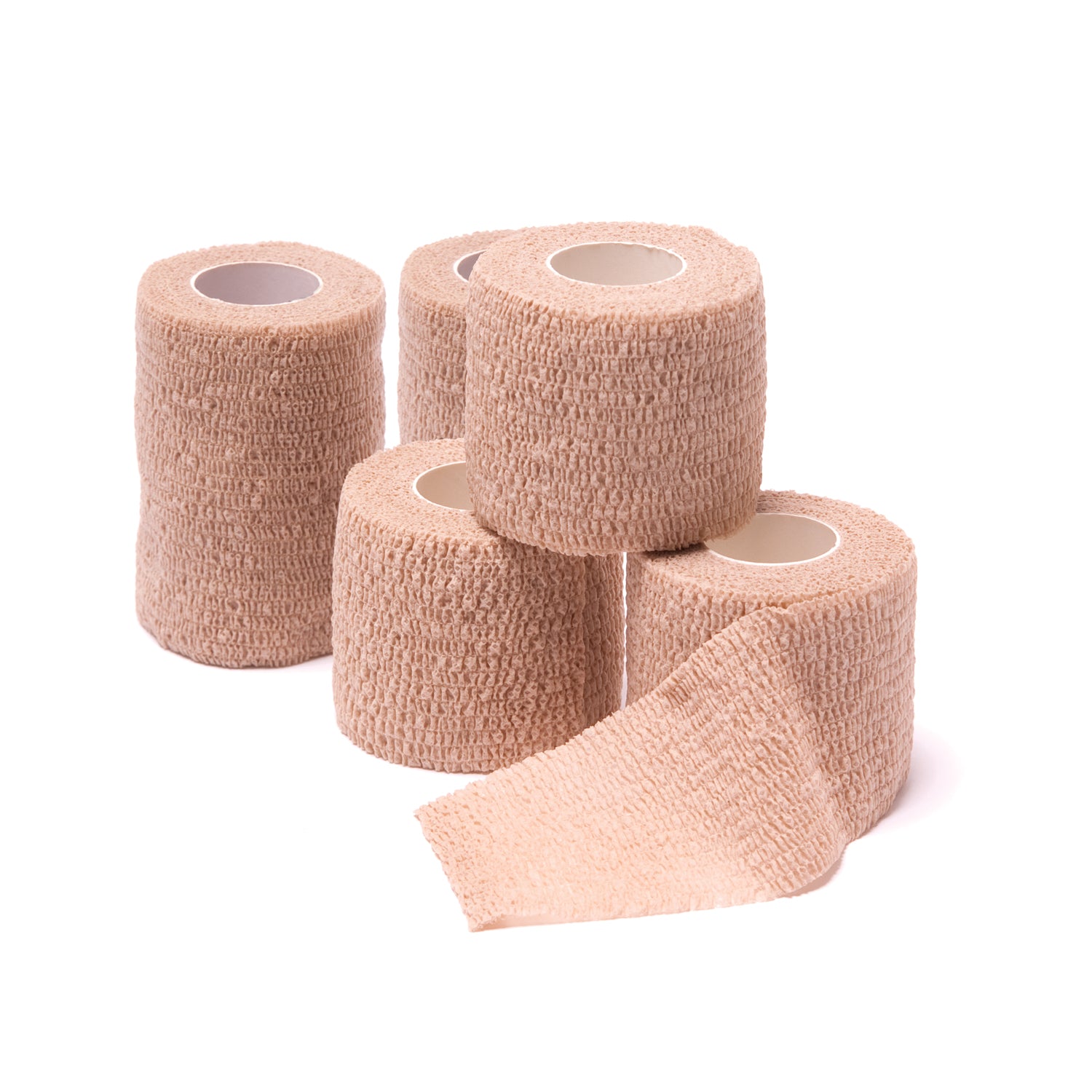 PRO ADVANTAGE® COHESIVE BANDAGES "Cohesive Bandage, Tan, 3\" x 5 yds, 24/bx (6/cs, 24 cs/plt)"