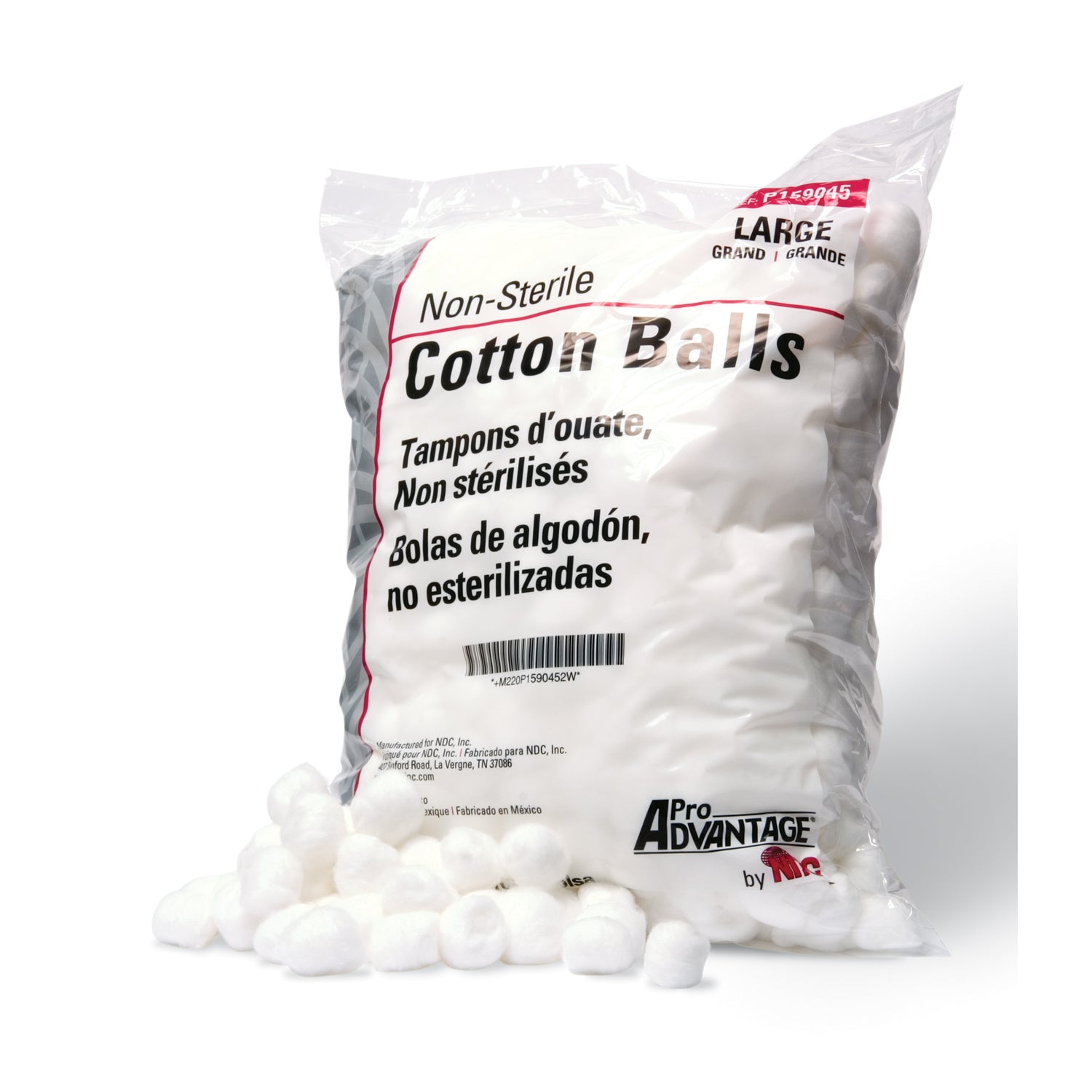 PRO ADVANTAGE® S Cotton Ball, Large, 1000/bg, 2bg/cs (77 cs/plt)
